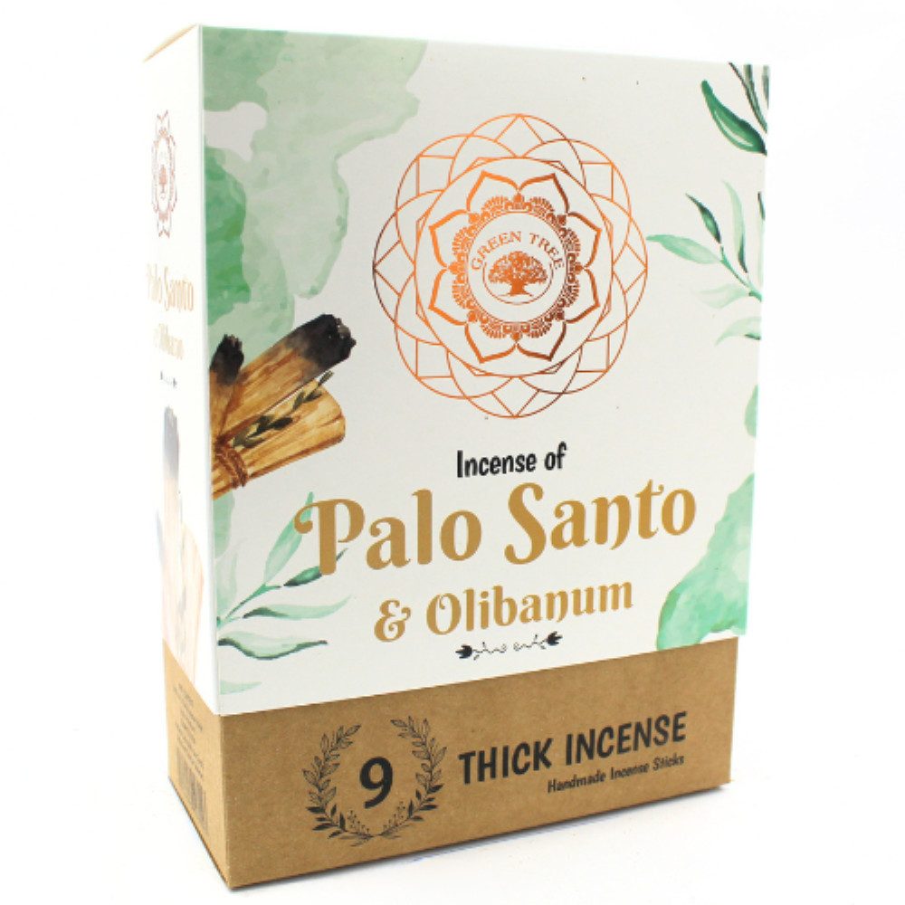 Green Tree Ароматические палочки Green Tree Palo Santo & Olibanum Botanical Incense, 9 dicke Stäbchen