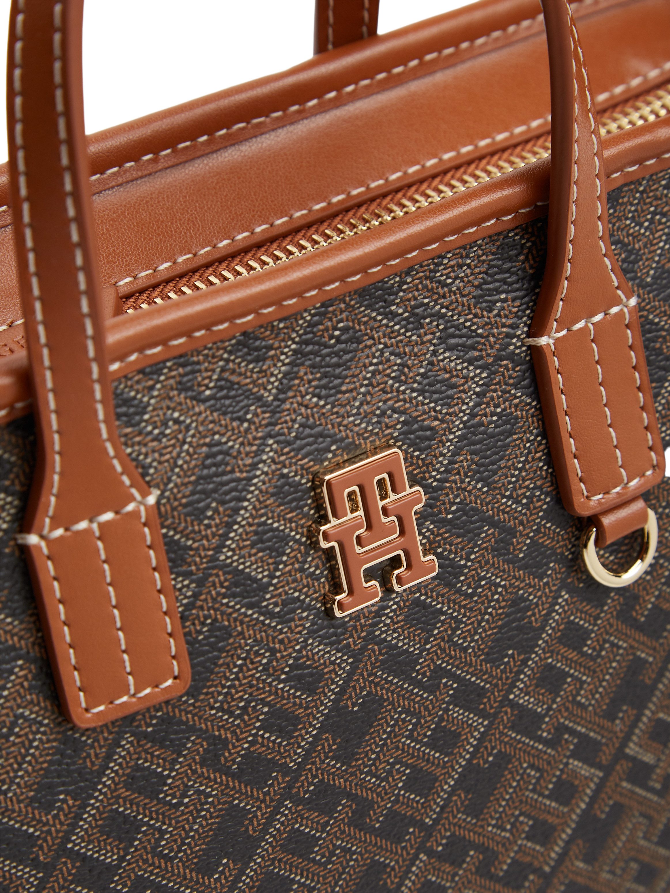 Tommy Hilfiger Tragetasche TH MONOPLAY MINI TOTE LE, Damen Handtasche, Umhängetasche, Schultertasche mit TH-Allover-Druck – Bild 5 von 5