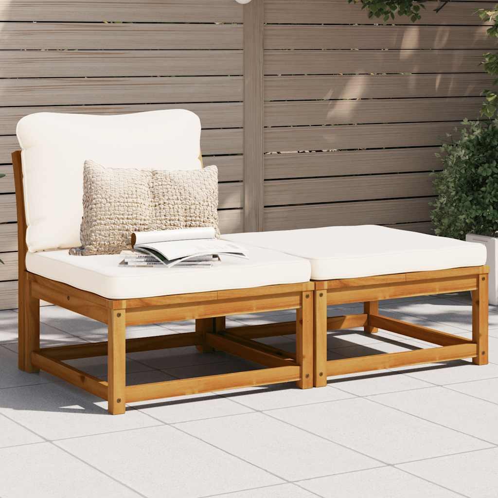 vidaXL Sofaelement 3-tlg. Garten-Lounge-Set mit Kissen günstig online kaufen