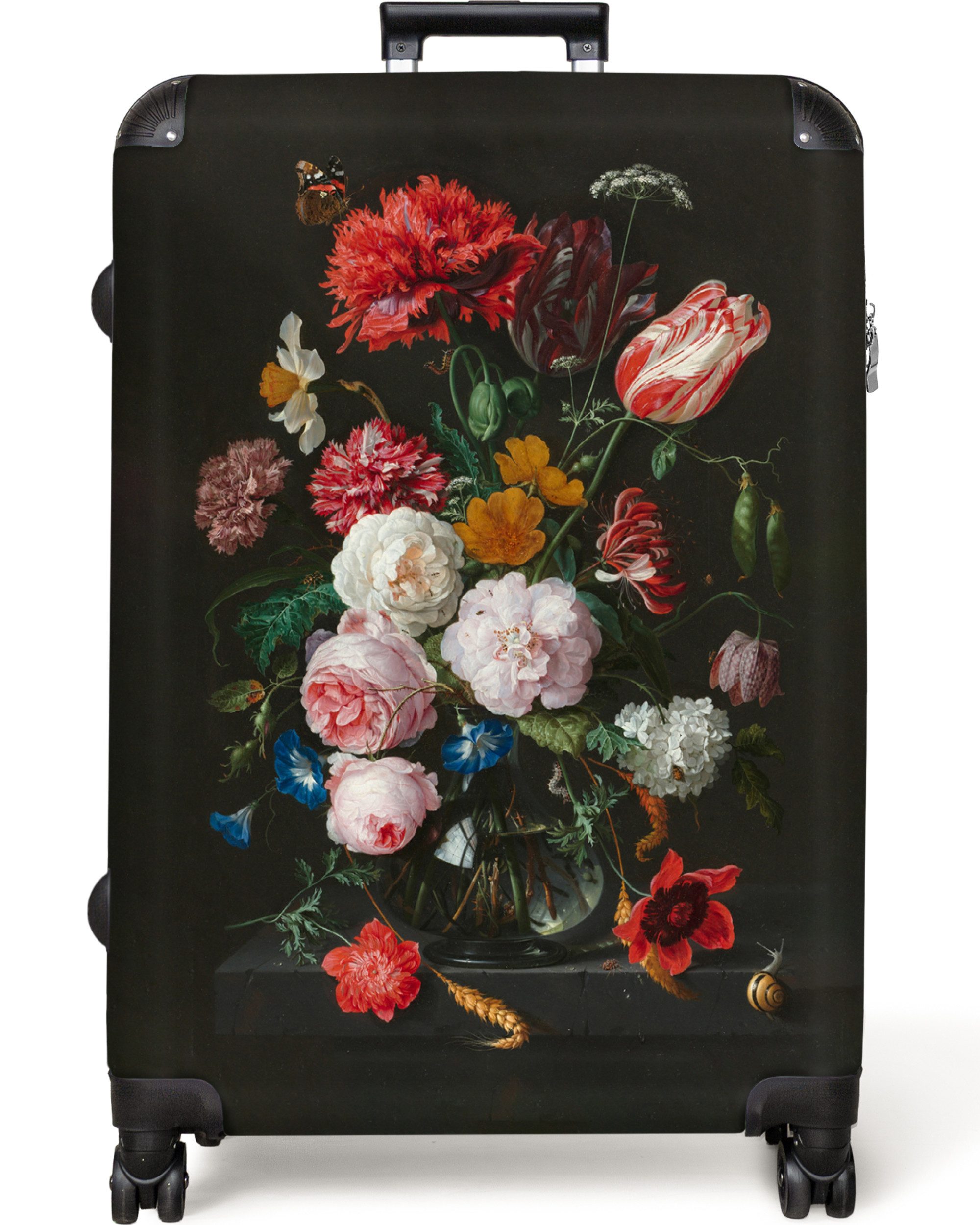 NoBoringSuitcases.com© Hartschalen-Trolley Blumen - Kunst - günstig online kaufen