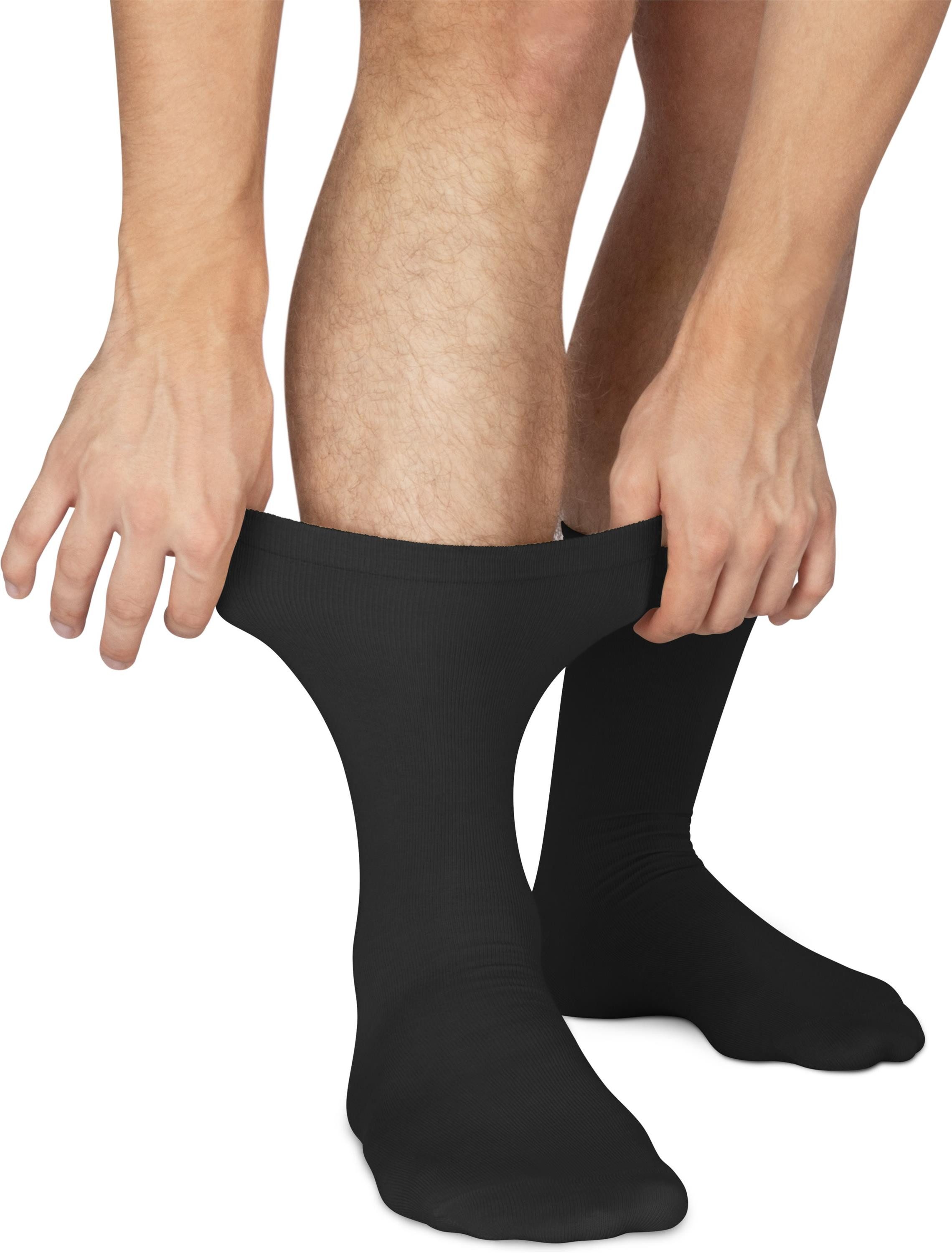 normani Diabetikersocken 6 Paar Gesundheitssocken mit Komfortbund (6 Paar) ohne einschneidendes Bündchen – Bild 3 von 4