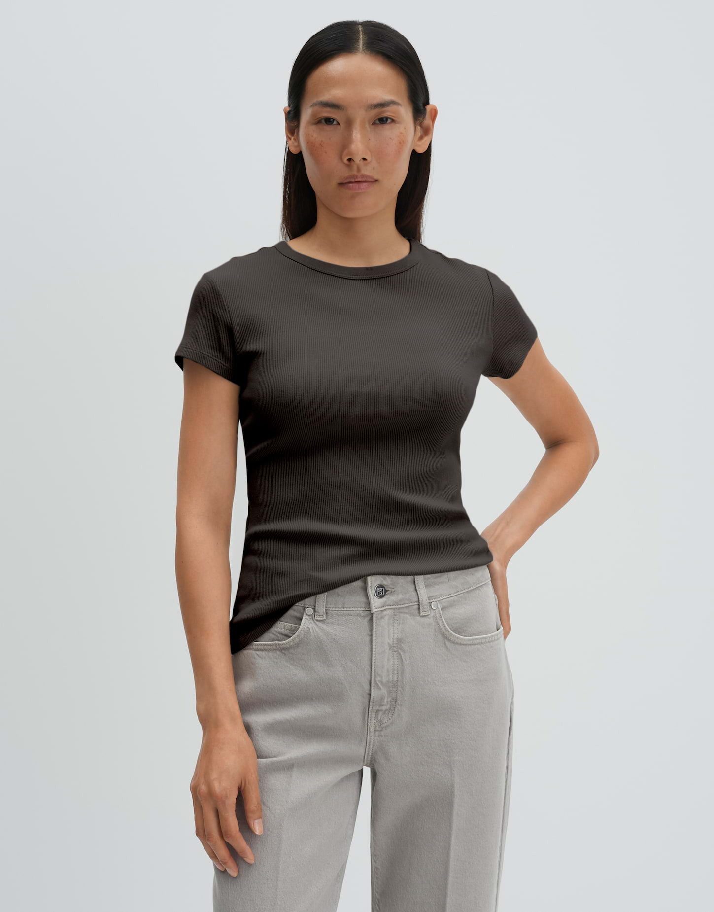 someday Kurzarmshirt Kleoh Schmale Passform, kurzarm und elastisch