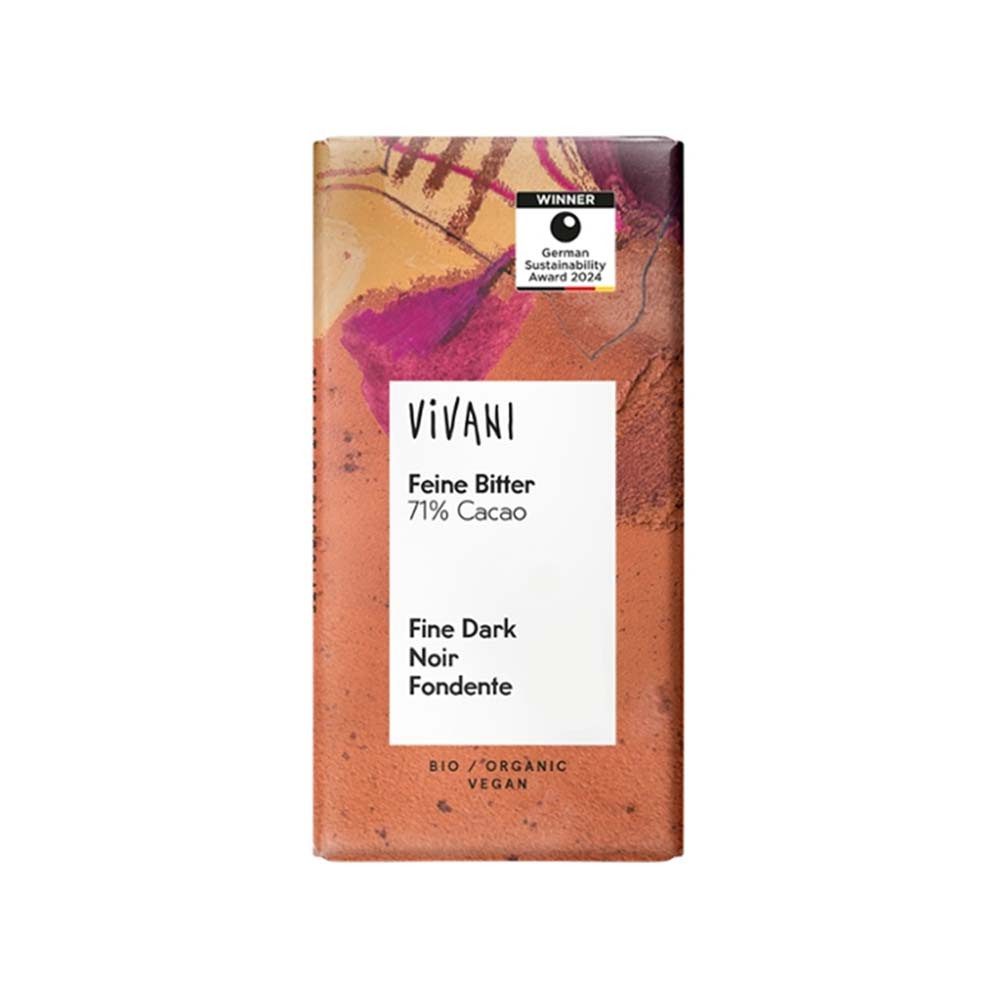 Vivani Süßigkeit Schokoladentafel Mini - Feine Bitter 71% Cacao 12,5g