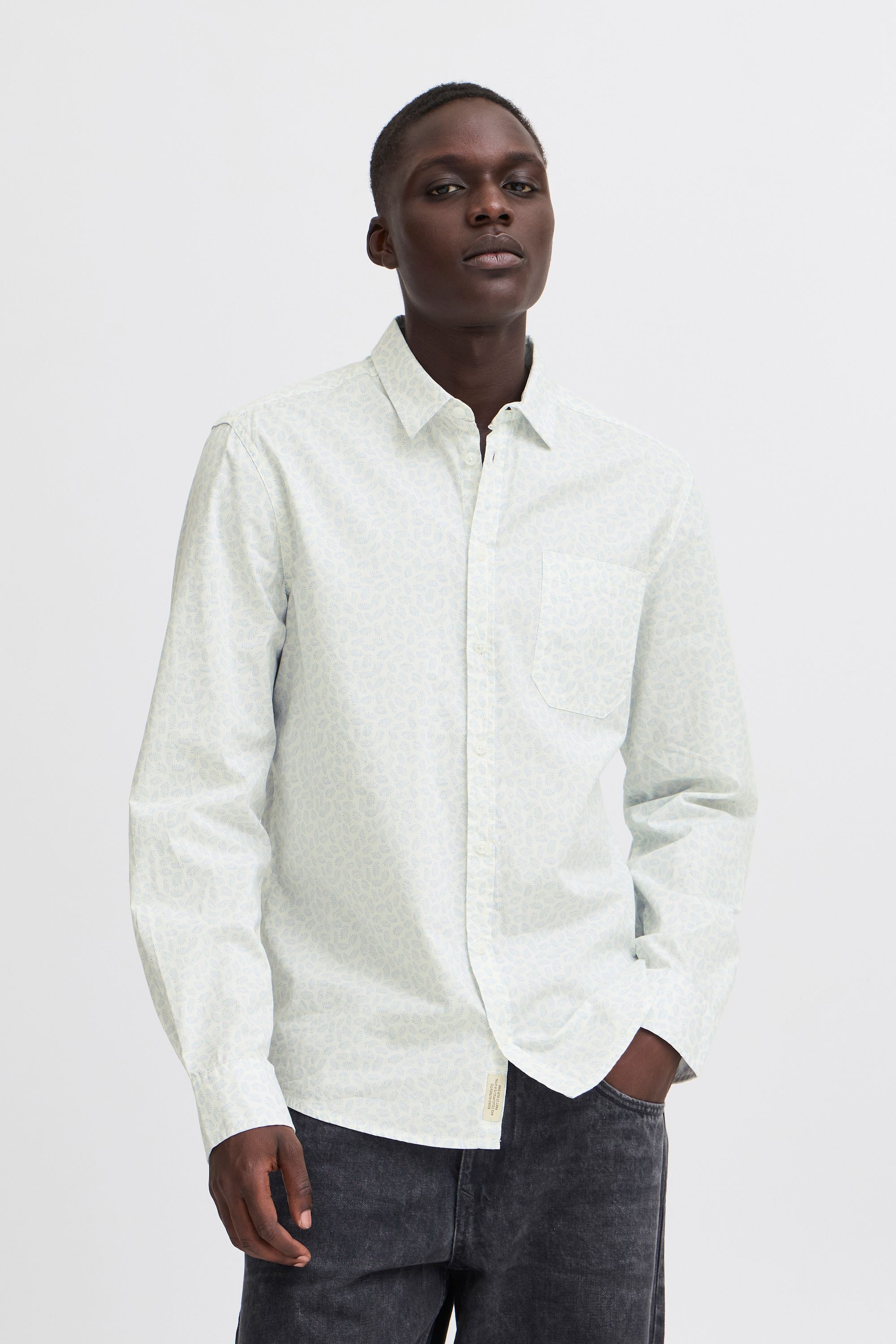 Blend Kurzarmhemd BHAGGE Shirt Stilvolles Langarmhemd