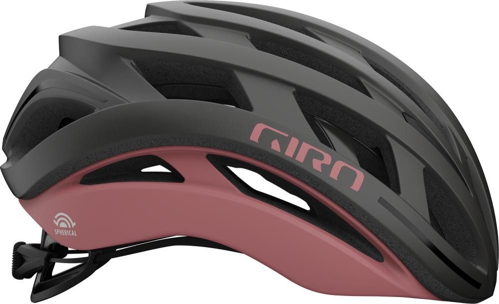 Giro Fahrradhelm Giro Helios Spherical Helm, Matte Metallic Coal/Dusty Rose, L (59-63 c