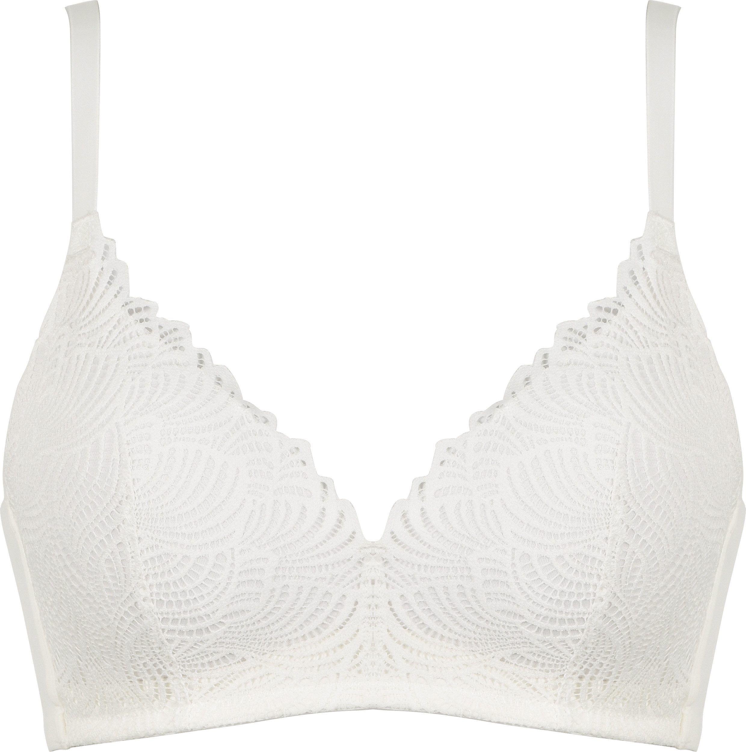 Naturana Bügelloser BH The Friday (1-tlg) mit Spitze, feminin, bequem, weich, ohne Bügel, verstellbare Träger