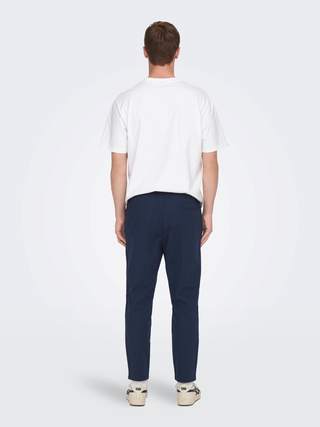 ONLY & SONS Stoffhose ONSLINUS CROP 0007 COT LIN PNT NOOS