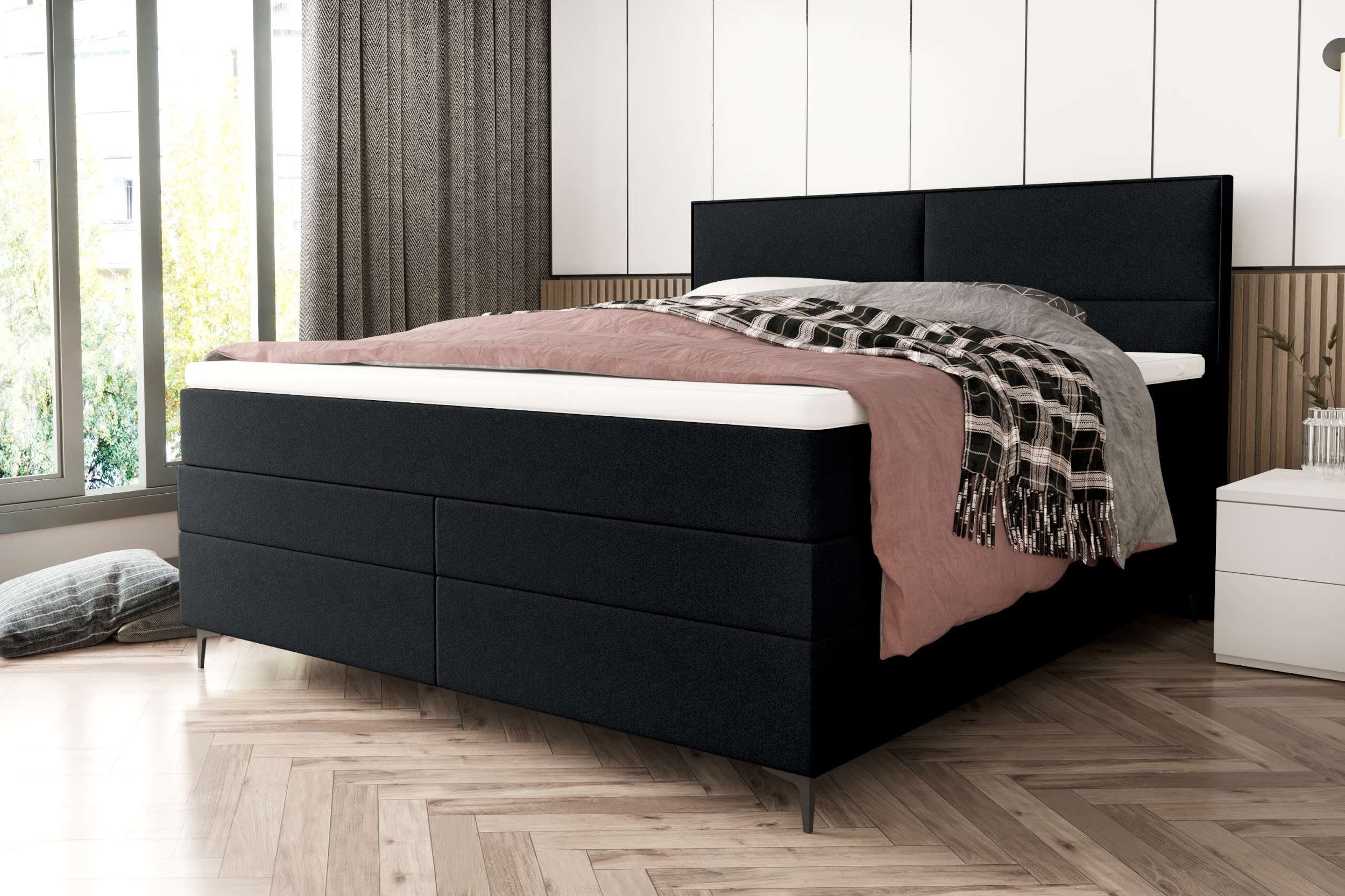 99rooms Boxspringbett Maximus (Schlafzimmerbett, Bett), 140/160/180 x 200 c günstig online kaufen
