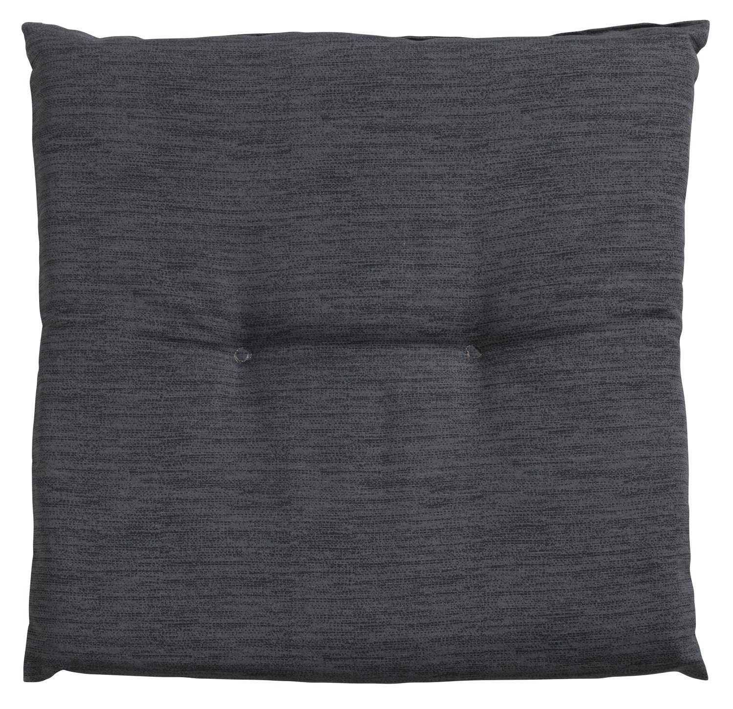 GO-DE Hockerauflage INDIGRO, B 48 x L 48 cm, Grau, Hockerauflage, Sitzauflage für Hocker