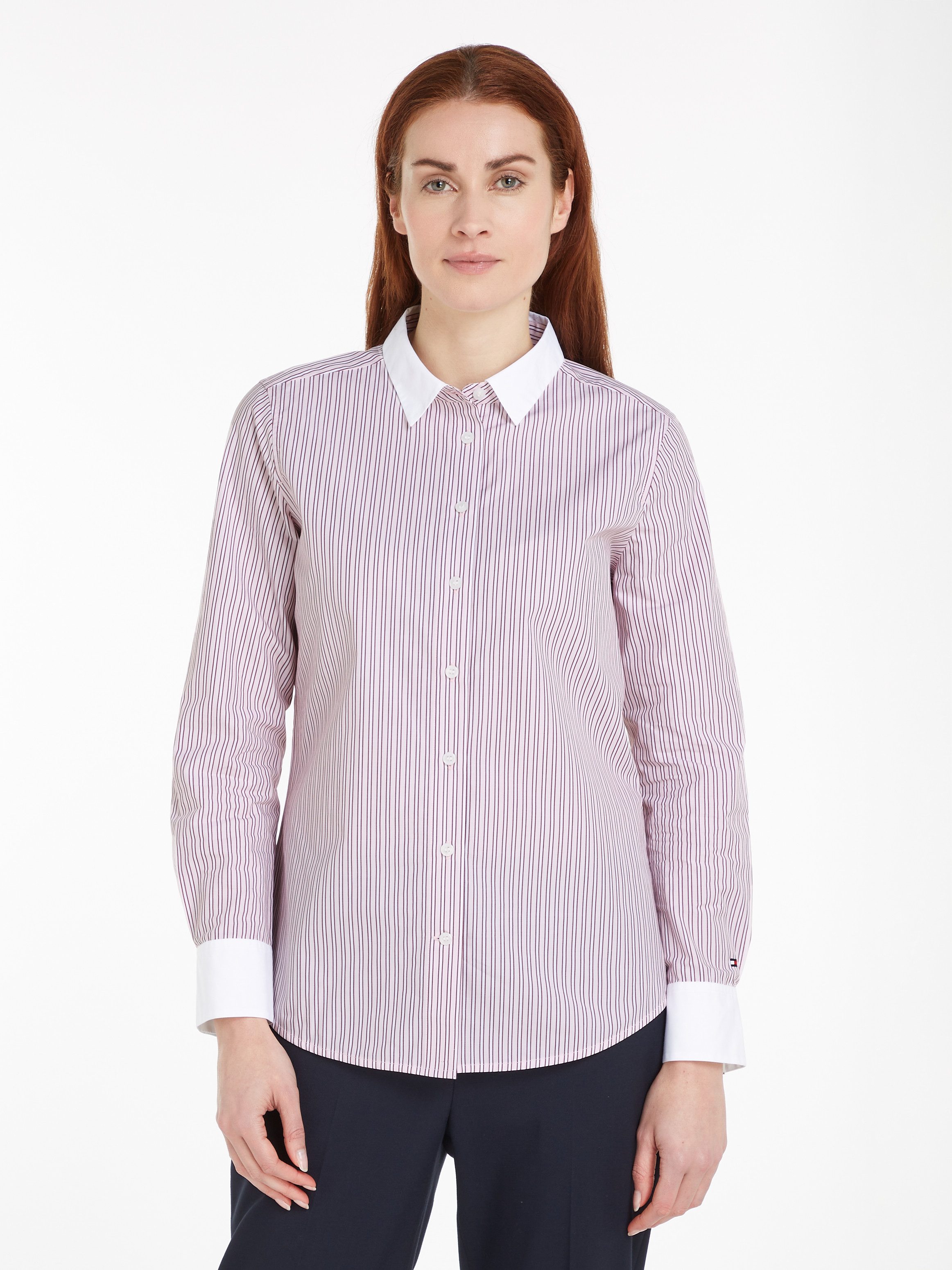 Tommy Hilfiger Hemdbluse STRIPE REGULAR SHIRT günstig online kaufen