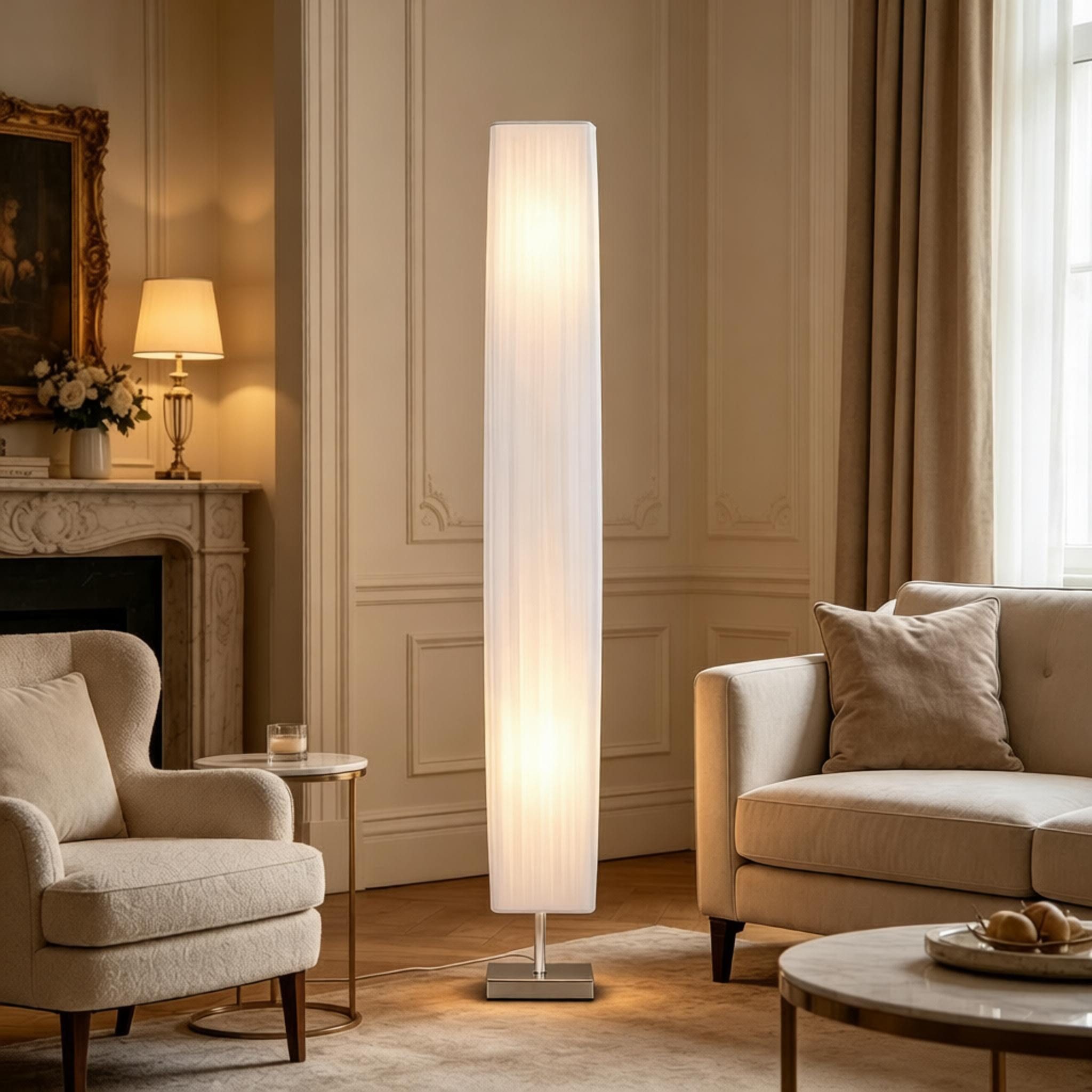 ibettertec Stehlampe Freistehende Säulenlampe,Designer-Schlafzimmer-Bodenleuchte