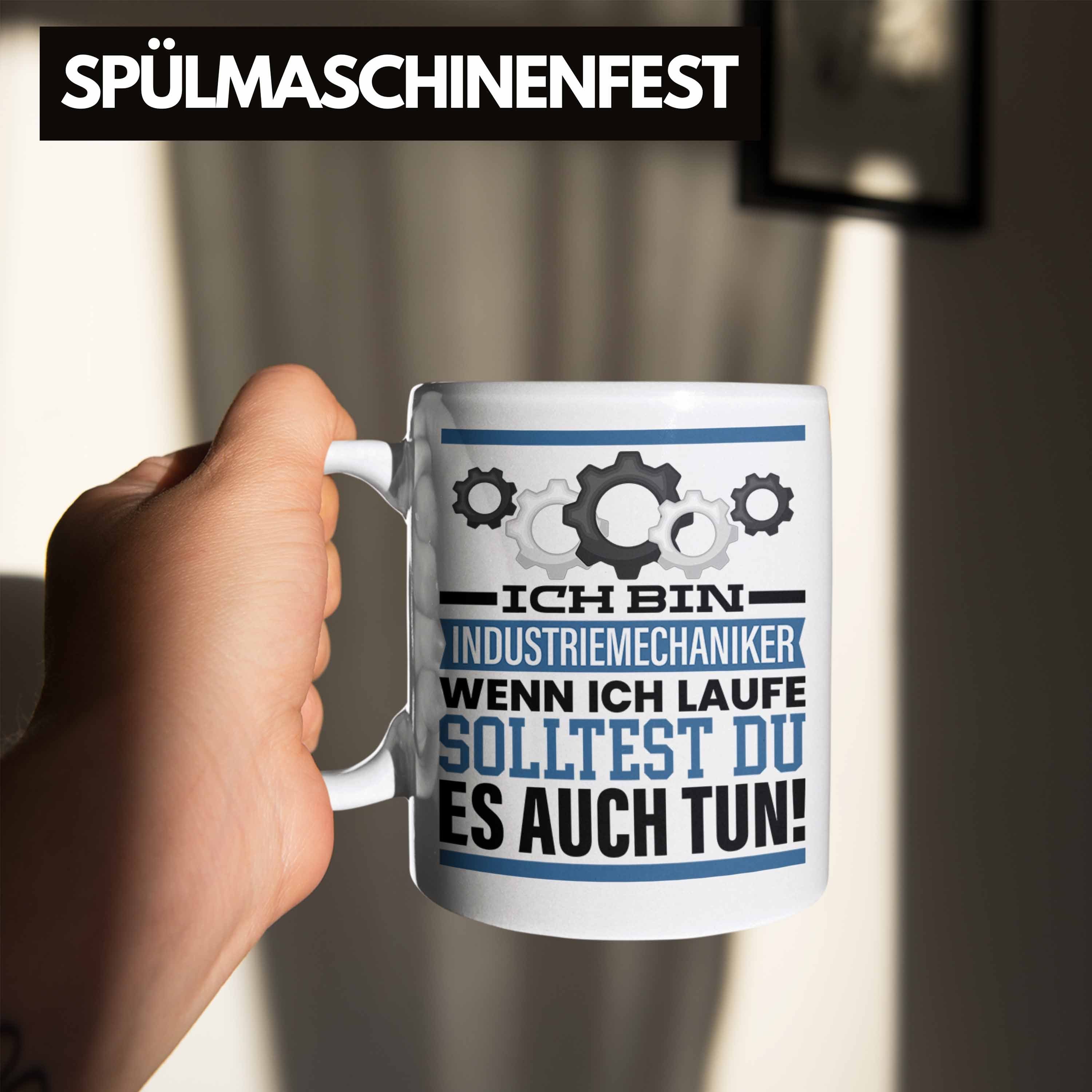 Trendation Tasse Industriemechaniker Tasse Weiss Geschenk Wenn Männer Spruch Geschenkidee Ich