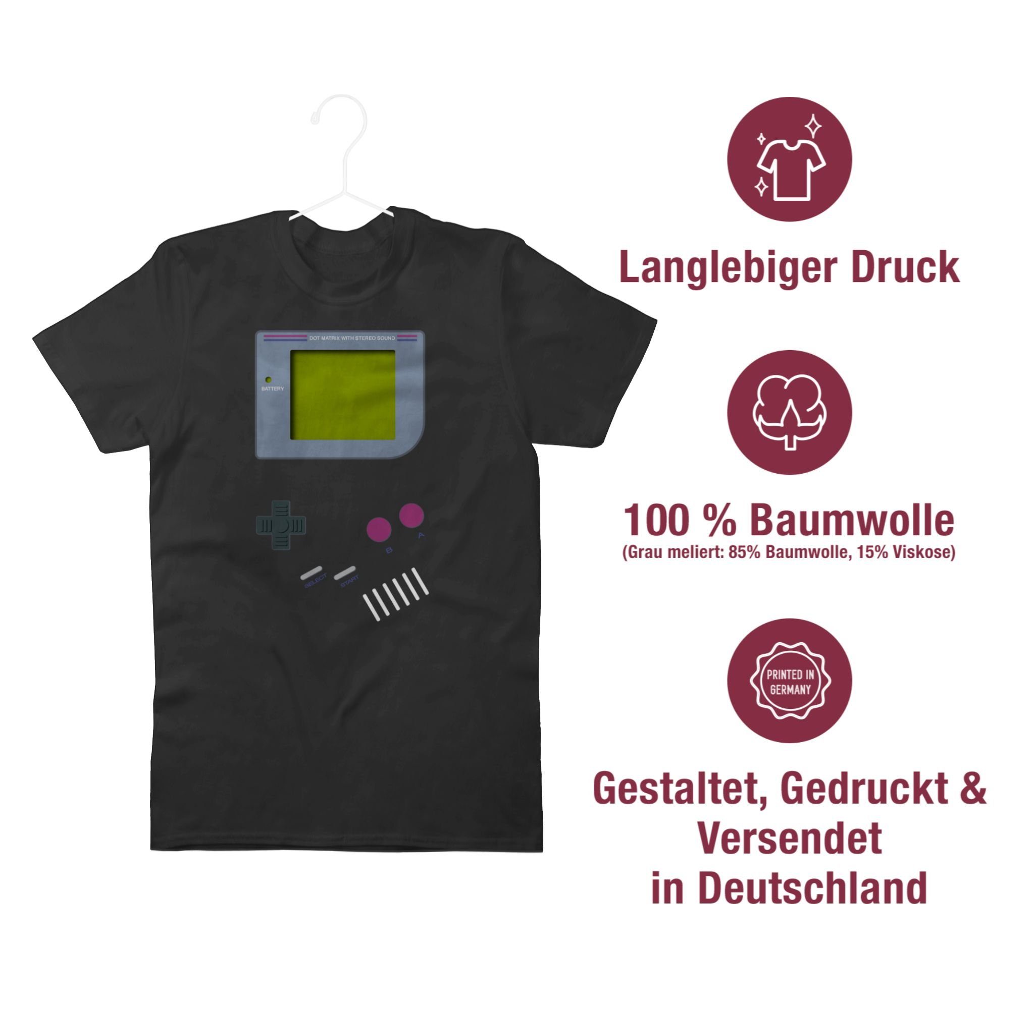 Shirtracer T-Shirt Gameboy, Nerds I 90s I 90iger I Fastnacht I Fasnacht I Fasnet Karneval & Fasching
