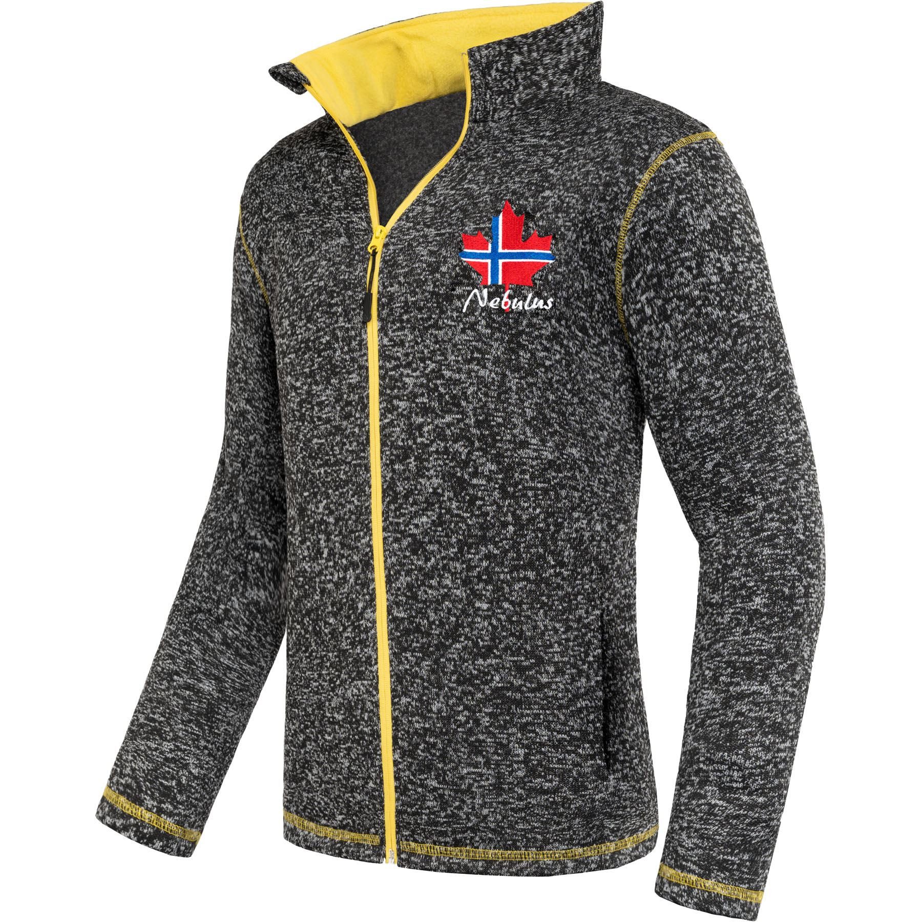 Nebulus Fleecejacke CHIOS, P5175 - Herren, schwarz-gelb, S