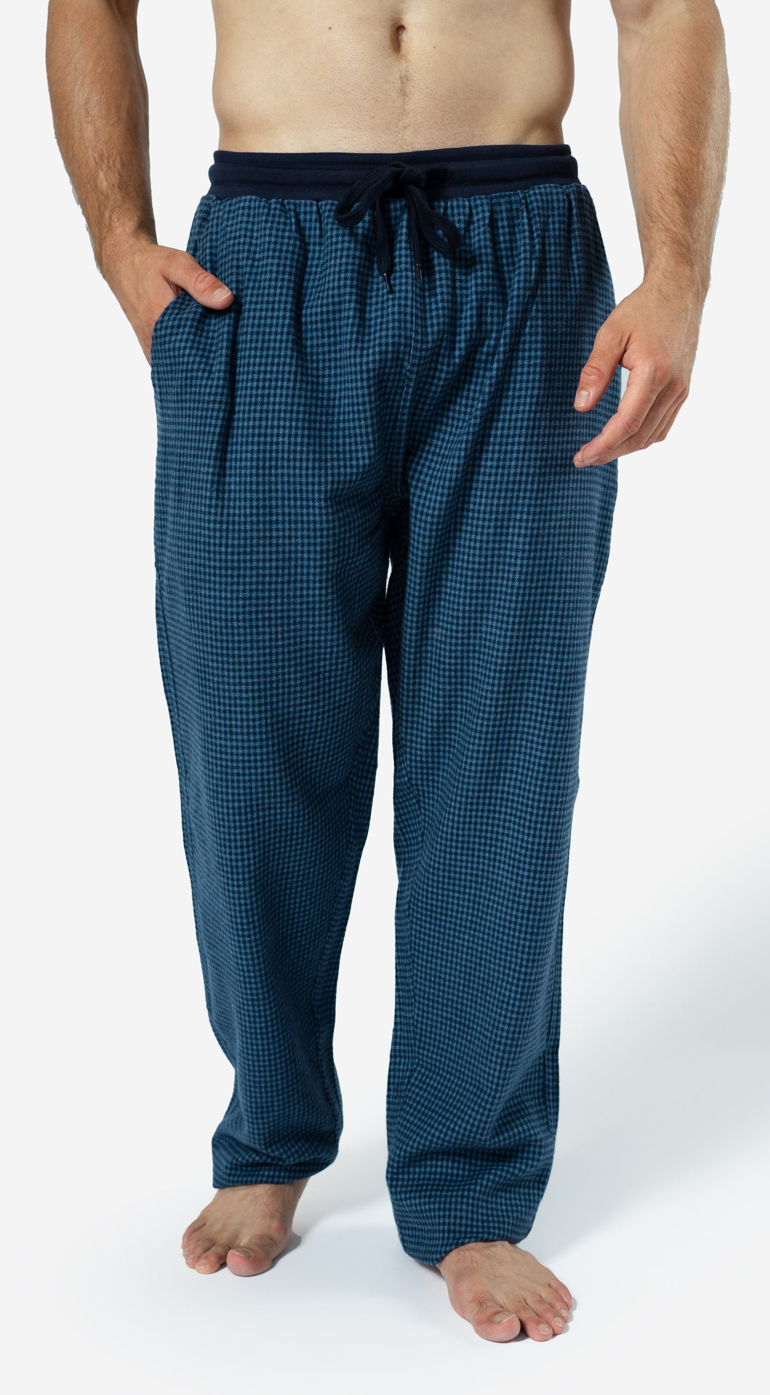 Phil & Co. Schlafanzug Herren Pyjama Flanell Hose (2 tlg) Baumwolle günstig online kaufen