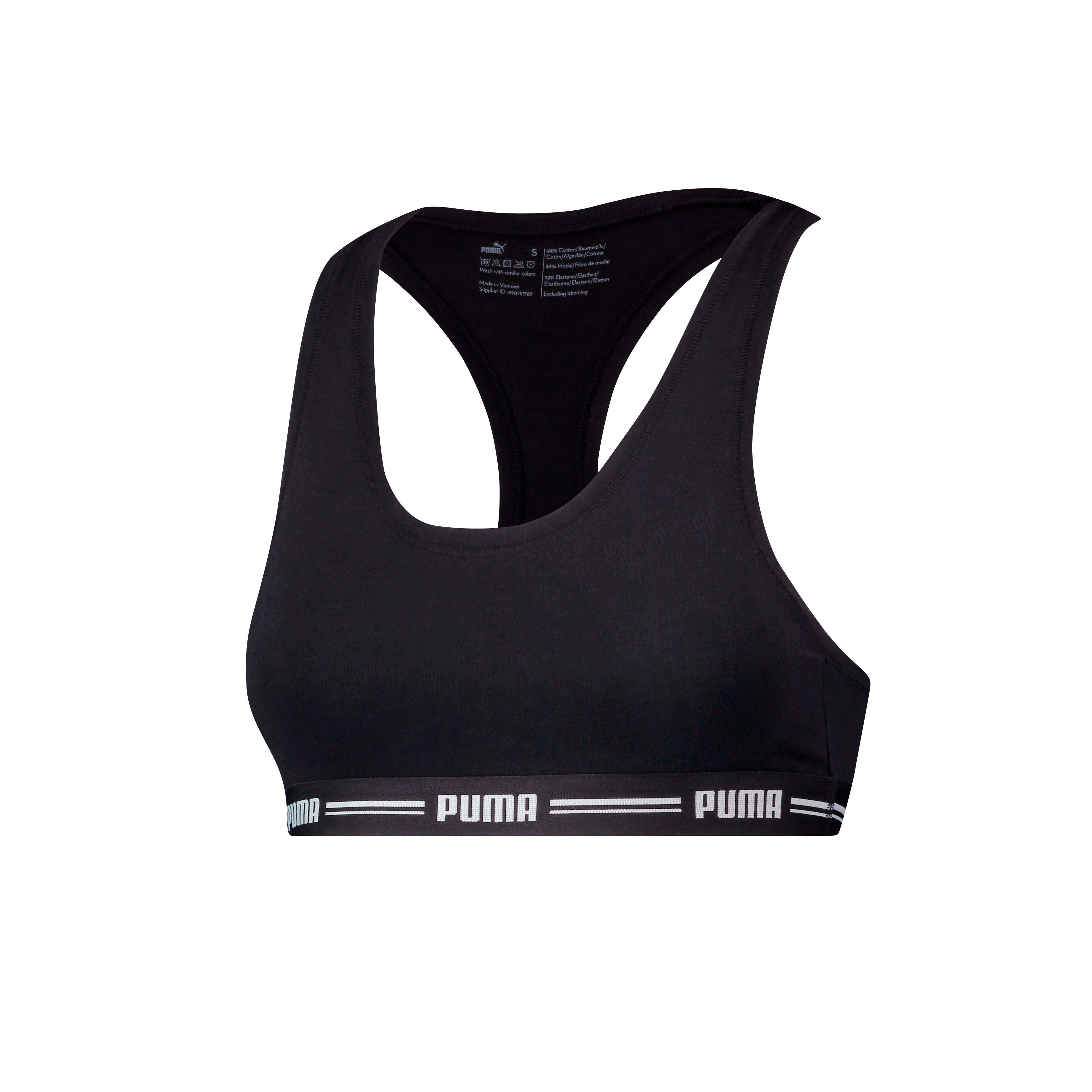 PUMA Sport-Bustier PUMA WOMEN RACER BACK TOP 1P HANG Racerback-Rücken, Logo günstig online kaufen