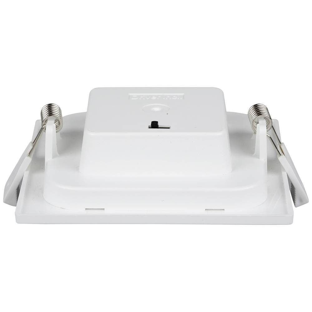 HEITRONIC LED Einbauleuchte LED Einbaudownlight LE MANS quadratisch 6W 115x115x32 mm 501380, Dimmbar