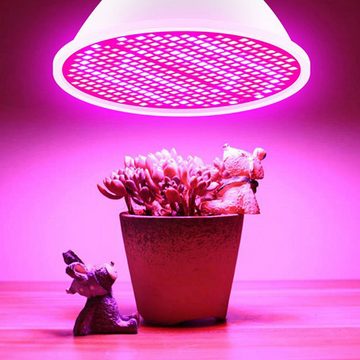 Retoo Pflanzenlampe LED Pflanzenlampe Vollspektrum Pflanzenlicht für Garten Pflanzen 20W, LED wechselbar, Angewandte LEDs: Blau 430–460 nm, Rot 630–660 nm., keinen Schirm, flexiblen Rahmen, Netzstromversorgung