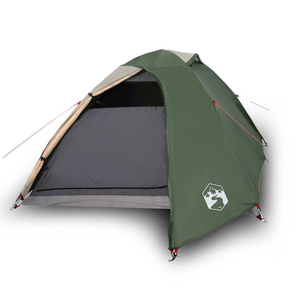 vidaXL Kuppelzelt Kuppel-Campingzelt 3 Personen Grün günstig online kaufen