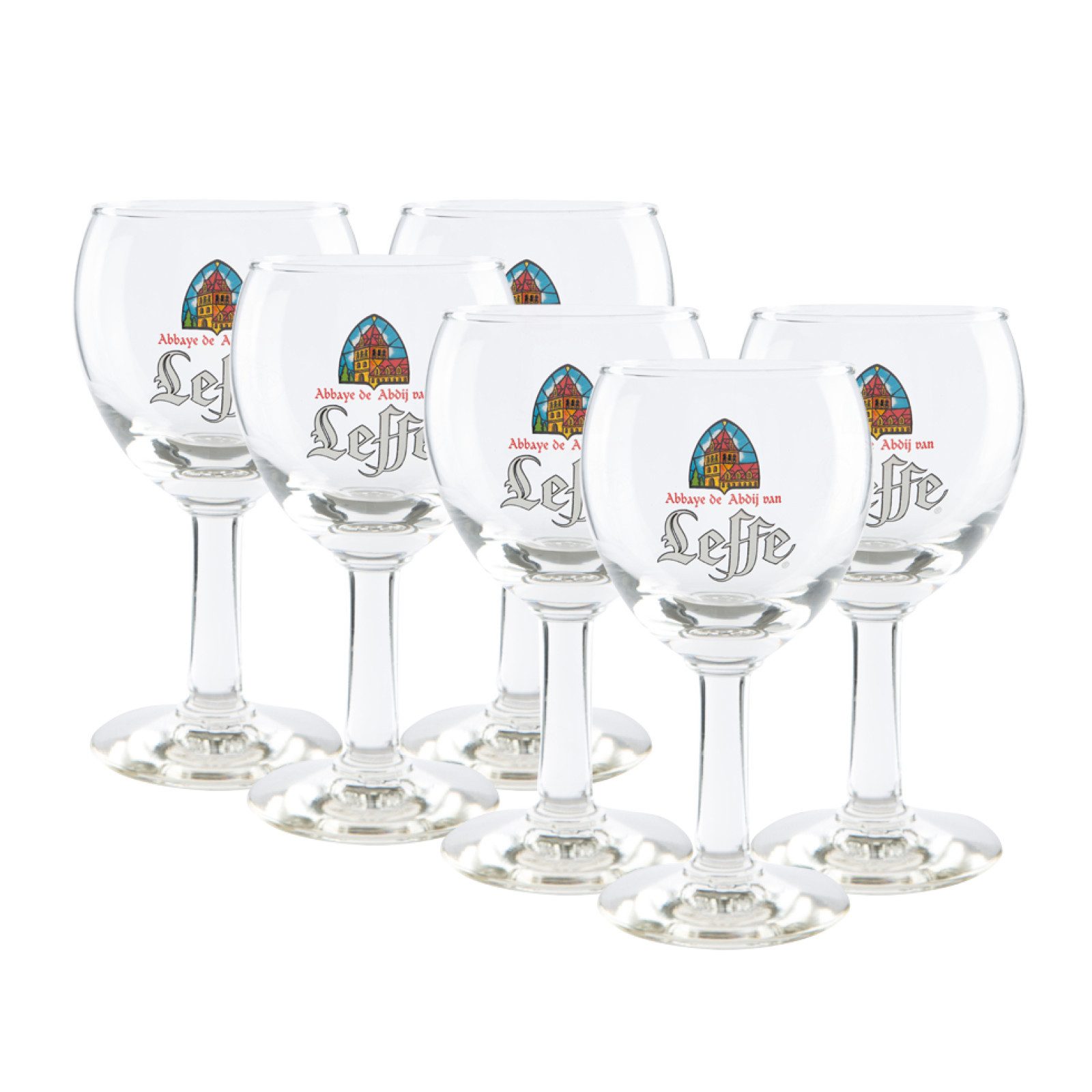 Leffe Bierglas 6x Leffe Kelch 25cl, 6-tlg., 6-teiliges Set