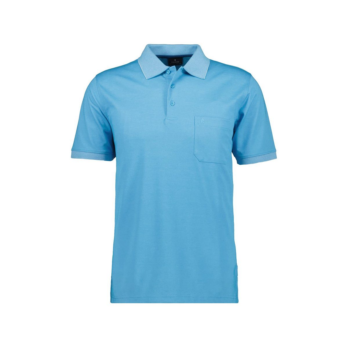 RAGMAN (1-tlg) IBIZA blau BLUE Poloshirt 742