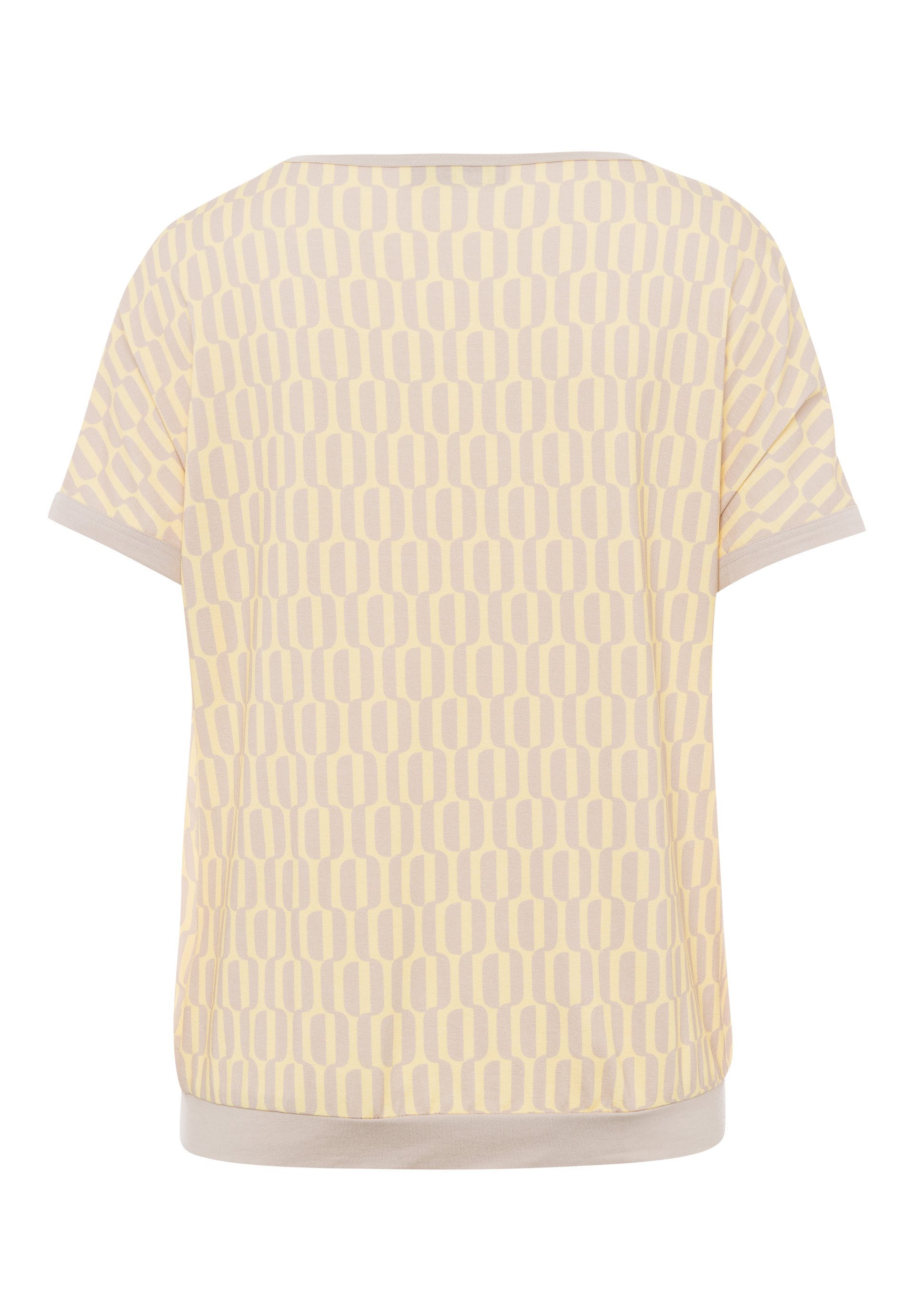 FRANK WALDER Kurzarmshirt im Material Mix günstig online kaufen