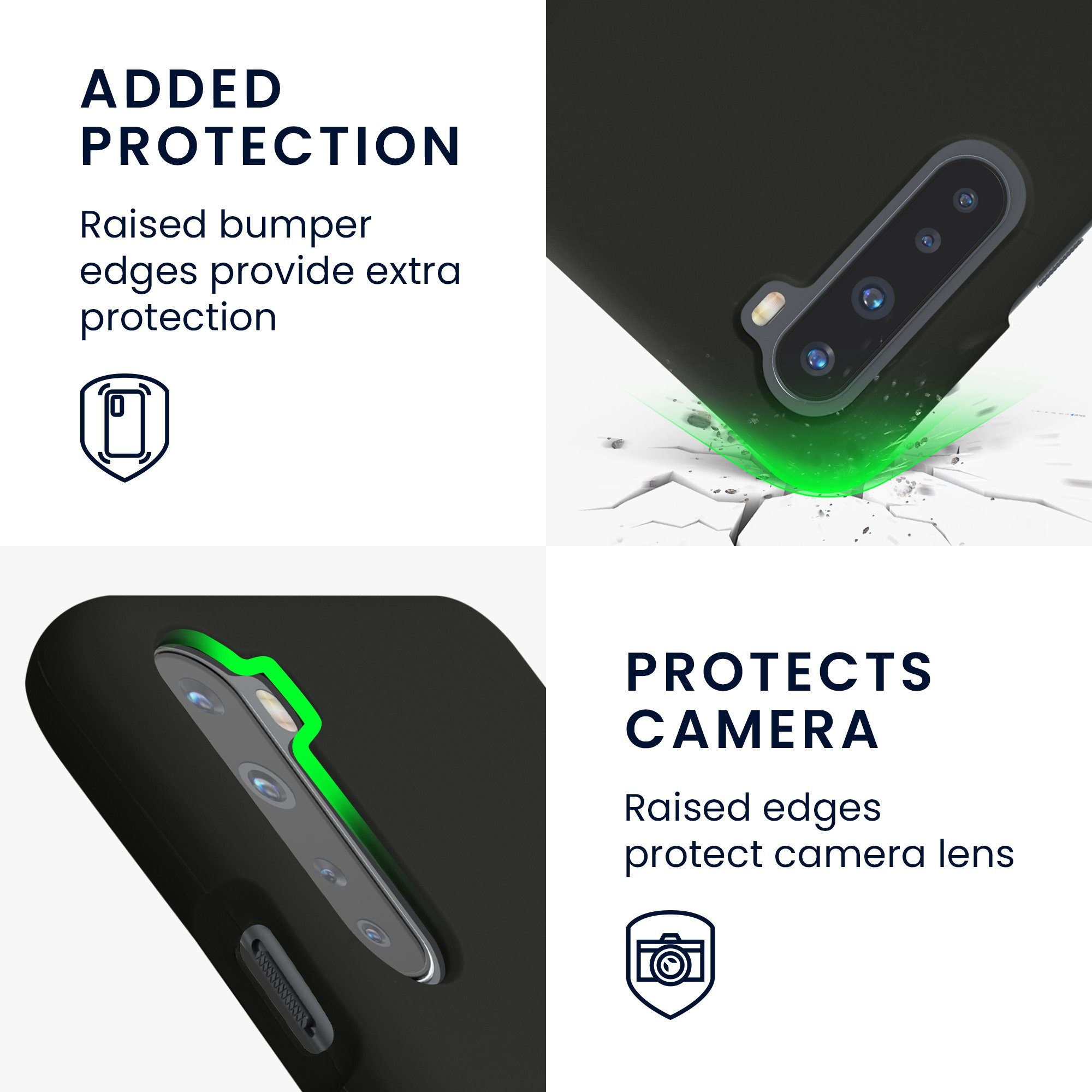 kwmobile Handyhülle Handyhülle für OnePlus Nord Hülle, Weiches Handy Silikon Case - Schutzhülle Cover