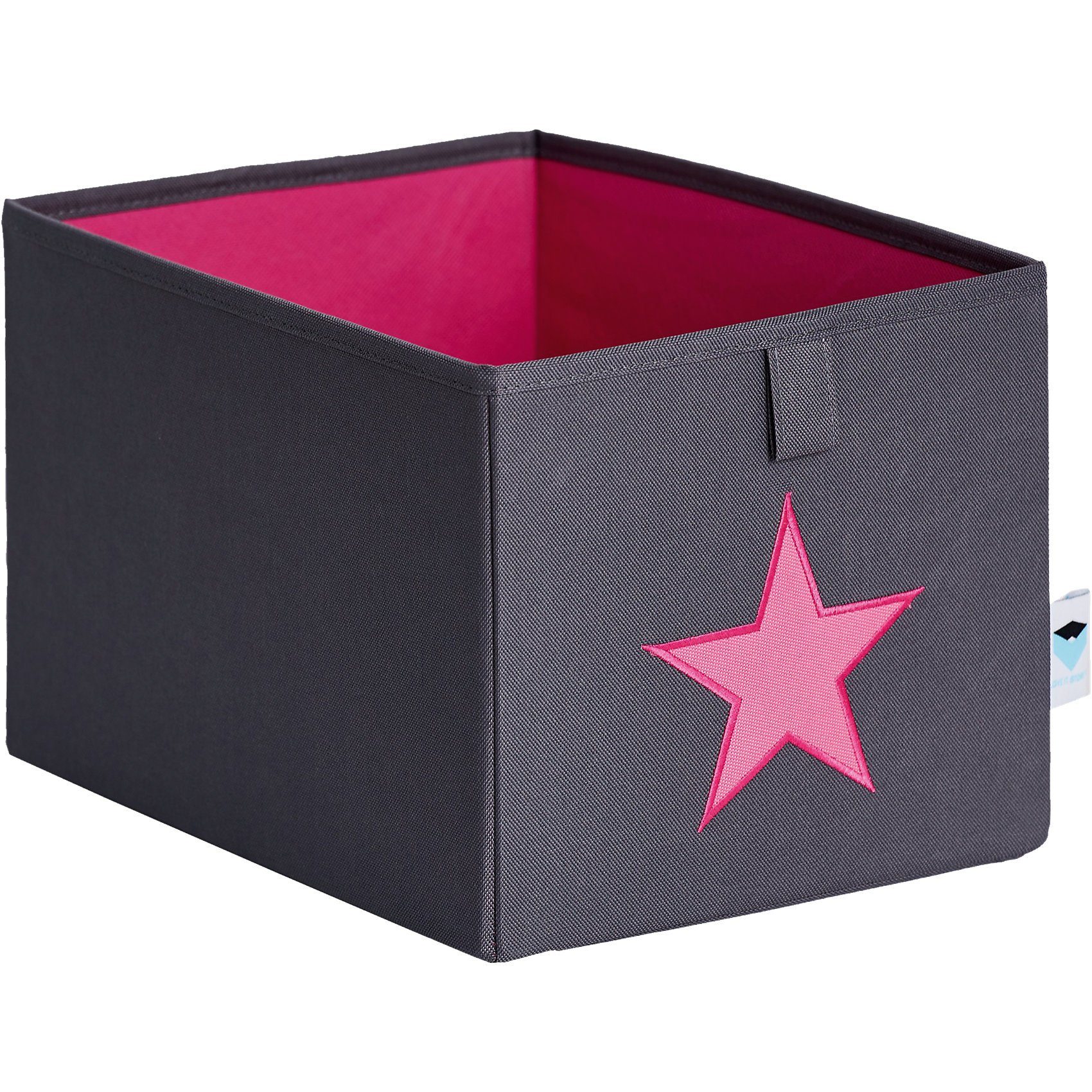 STORE IT! kleine Ordnungsbox, grau mit pinkem Stern online kaufen | OTTO