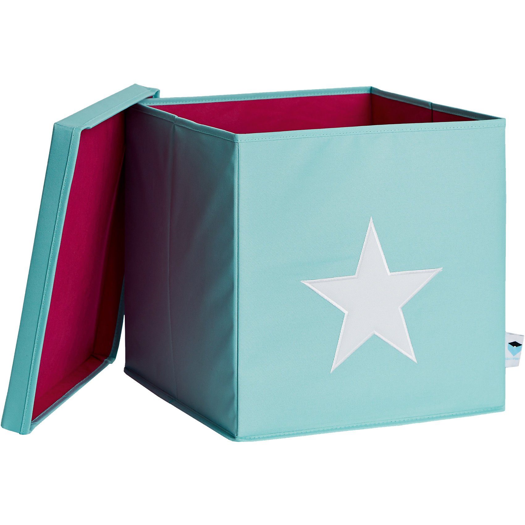 STORE IT! Ordnungsbox mit Deckel (MDF), mint mit weißem stern online