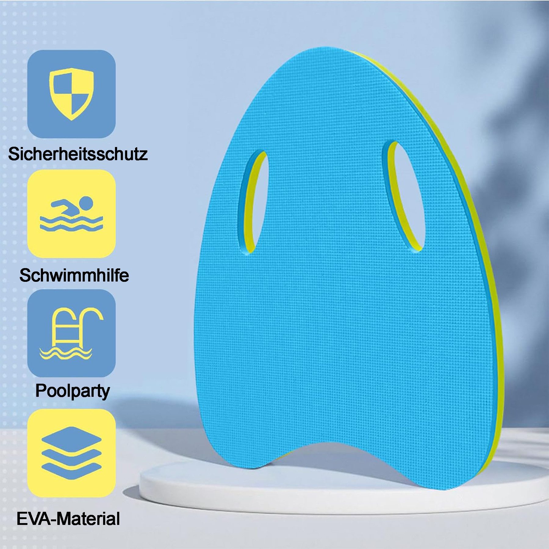 Mutig Schwimmbrett Kickboard Kinder&Erwachsene–Kickboard mit Griffmulden&Sc günstig online kaufen