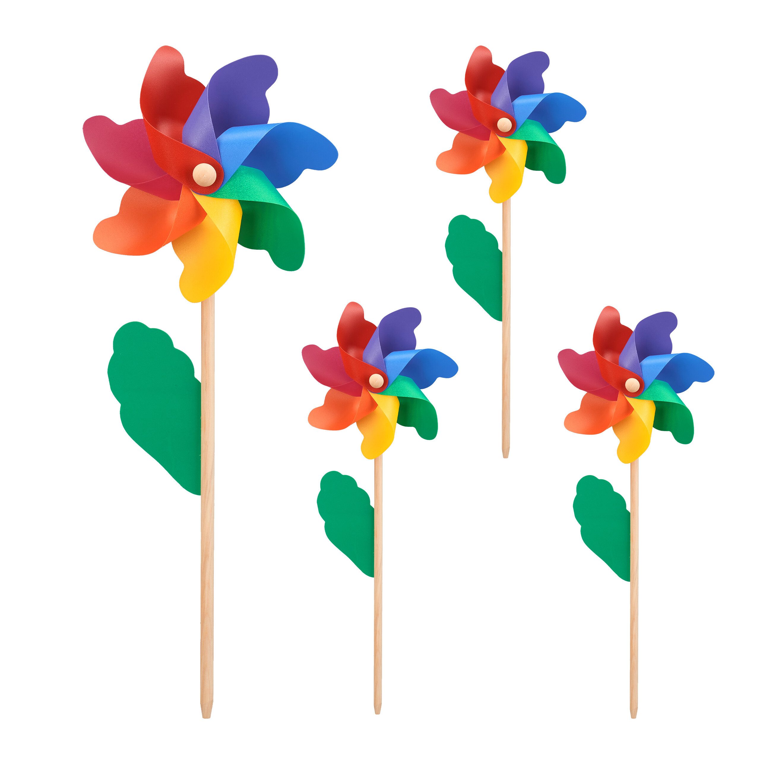 Deko-Windrad 4er Set Windrad