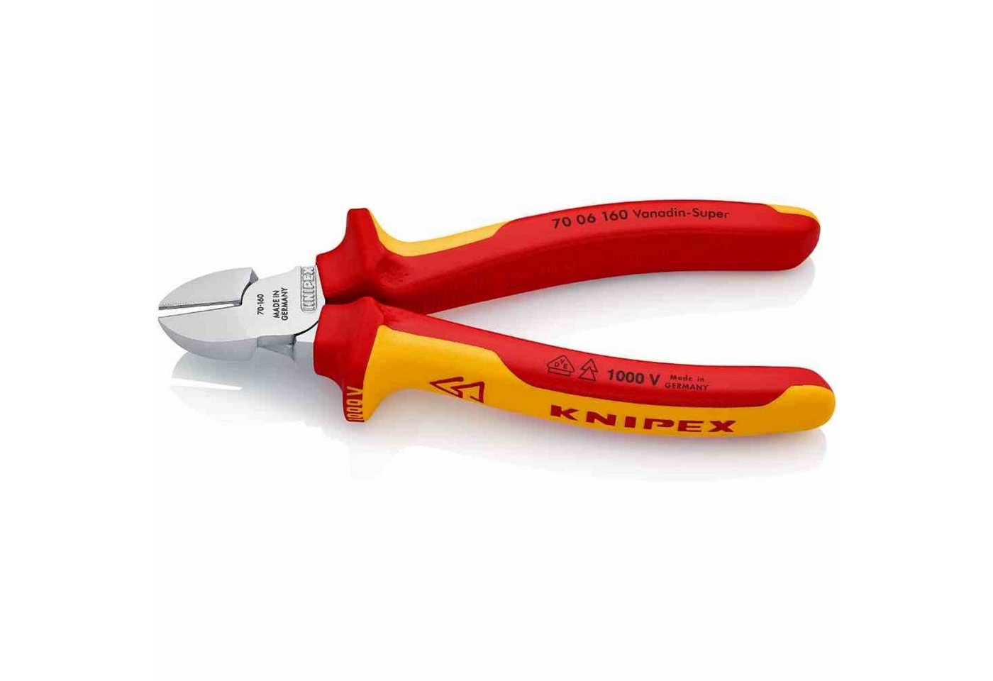 Thumbnail - Knipex Seitenschneider Seitenschneider, 160mm, Schutzisoliert 1000V, Isoliert, VDE geprüft, S