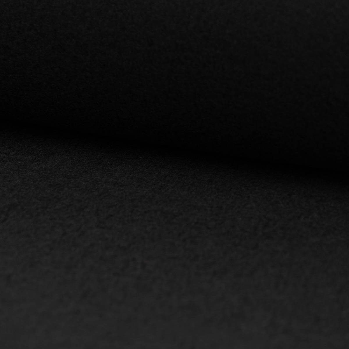 SCHÖNER LEBEN. Stoff Kreativstoff Meterware Filz Stärke einfarbig schwarz 1,5mm 90cm