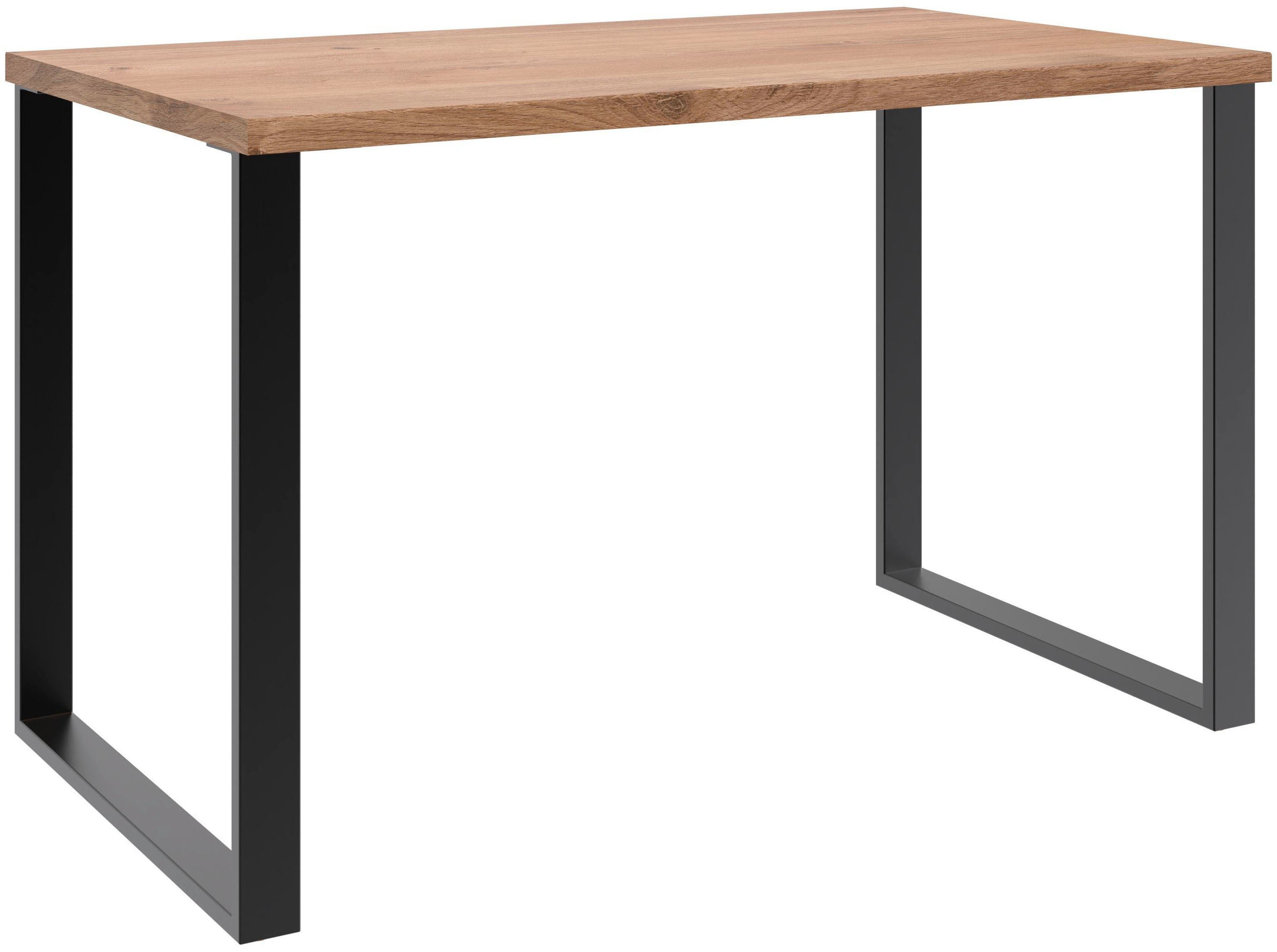 Wimex Schreibtisch Home Metallkufen, Breiten Mit Plankeneiche 3 Nachbildung in Desk