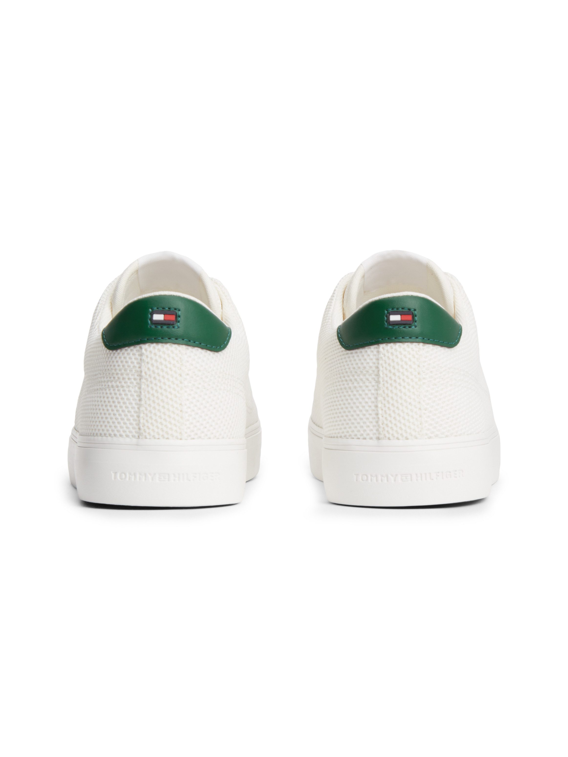 Tommy Hilfiger TH HI VULC CORE LOW SUMMER MESH Sneaker Freizeitschuh, Halbschuh, Schnürschuh mit Kontrastbesätzen