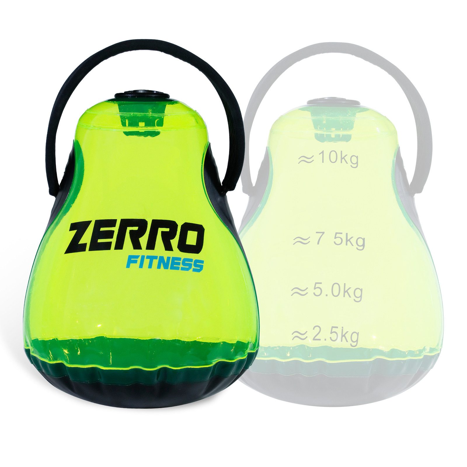 CCLIFE Kettlebell Wassergefüllte Kettlebell Kugelförmig Max. 13kg / 10kg / 5kg