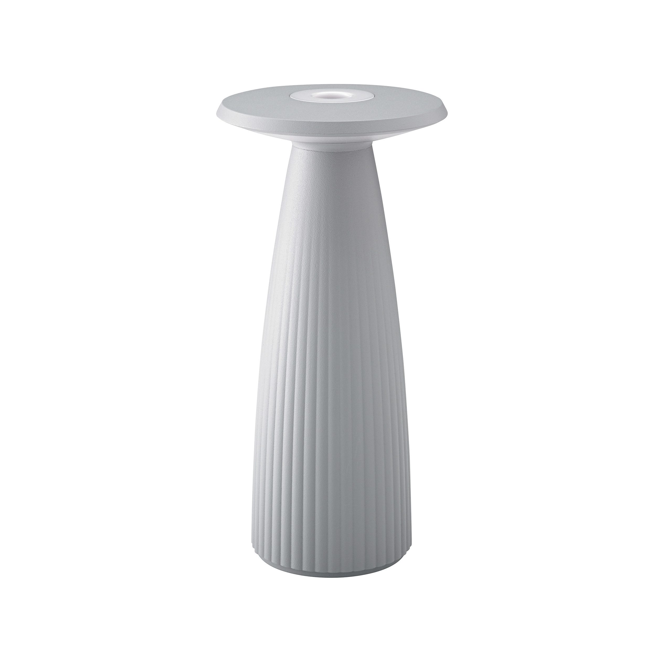 SIGOR LED Tischleuchte Nuflair, Stilvolle 2 in 1 Akku-Tischlampe, LED fest integriert, Kombi aus Vase & Lampe, moderne Tischdekoration, 24x11.5x11.5 cm