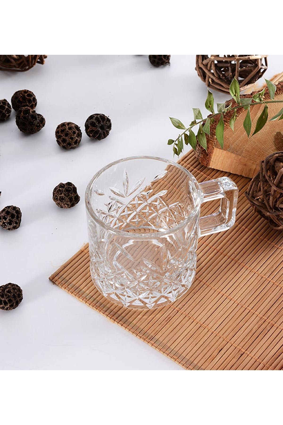 Pasabahce Teeglas Timeless 2er-Gläser Set mit Henkel Teeglas Kaffeeglas – Bild 2 von 4