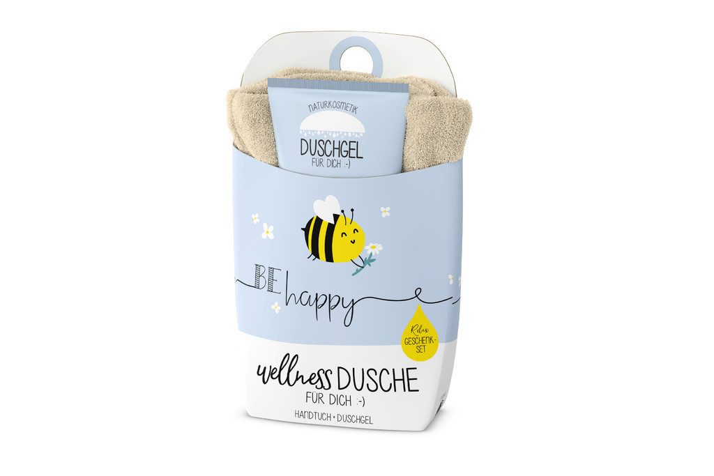 La Vida Geschenk für Dich Duschgel la Vida Wellness-Dusche Geschenkset Handtuch + Duschgel, Duftrichtung Lemon und Papaya