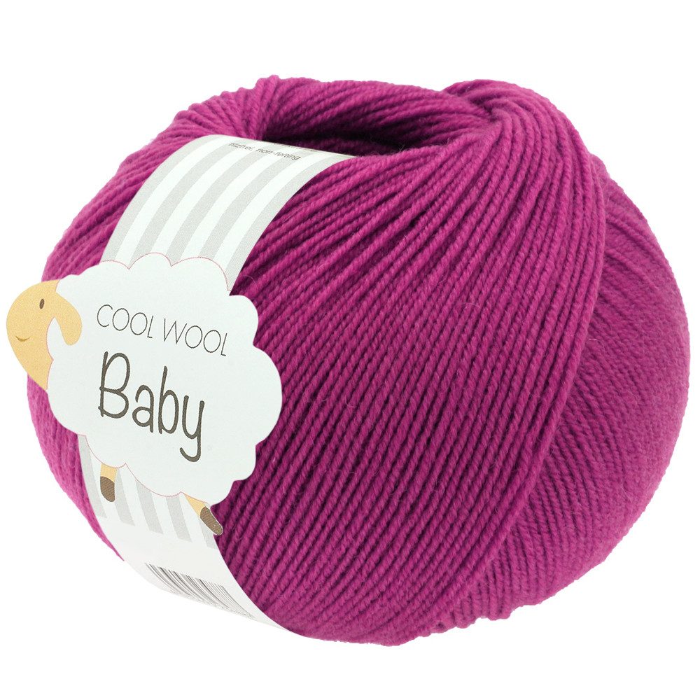 LANA GROSSA COOL WOOL BABY Häkelwolle, 220 m (besonders geeignet für Babystricksachen), 50 g