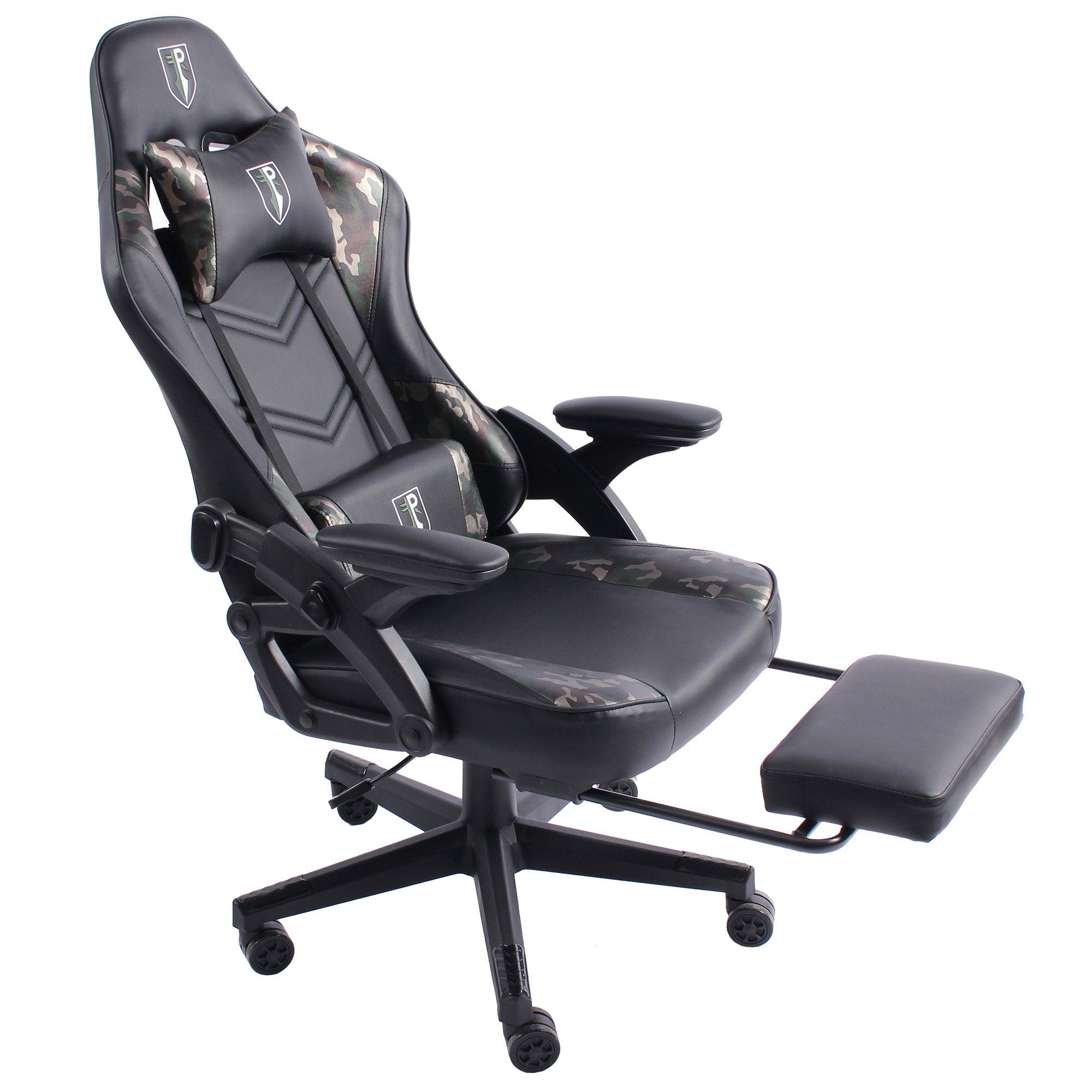 TRISENS Chefsessel Armando (1 Stück), Bürostuhl Gaming Chair Chefsessel PC-Stuhl Fußstütze Racing-Design