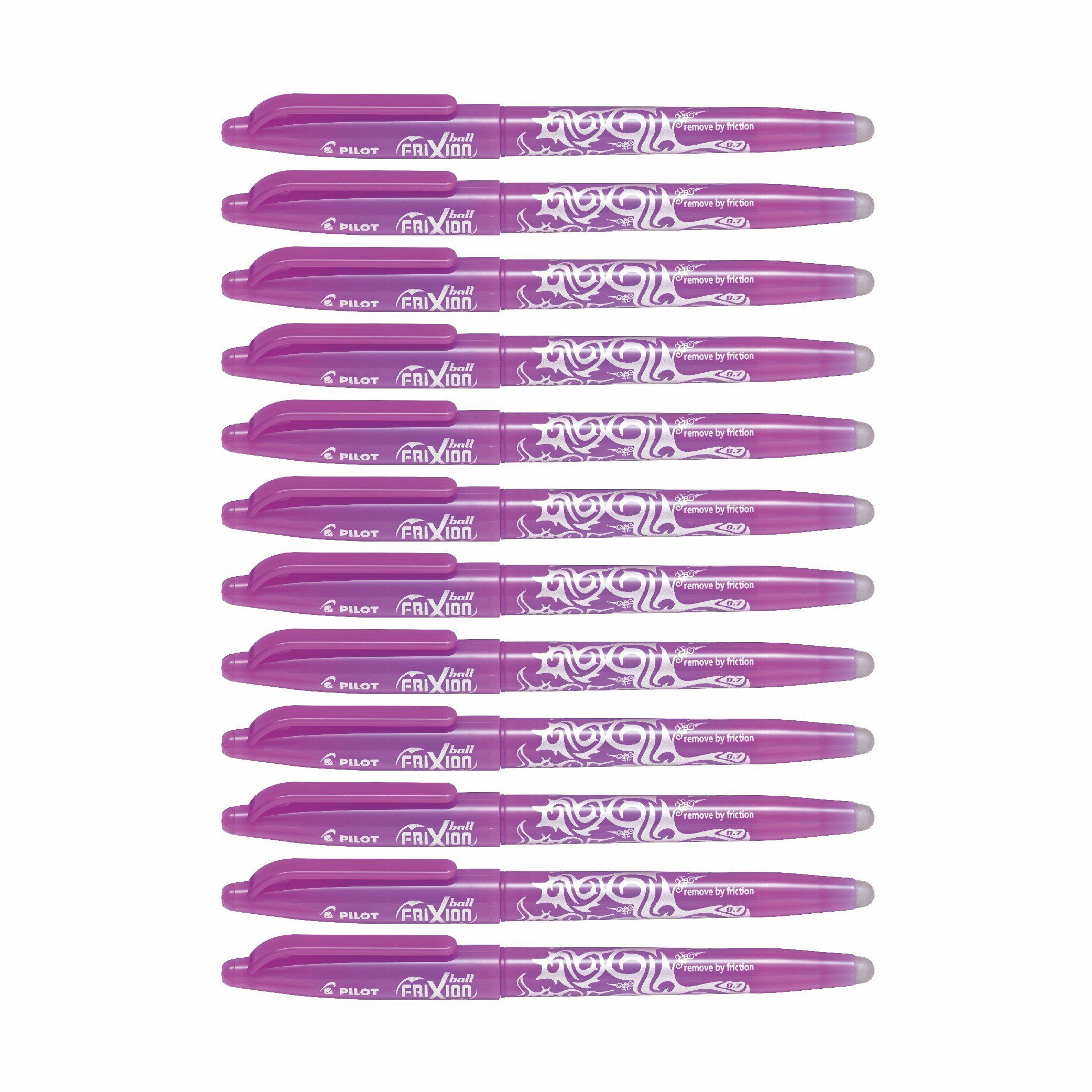 PILOT Tintenroller Frixion Ball 0.7 - 12er-Set, (12-tlg) purple