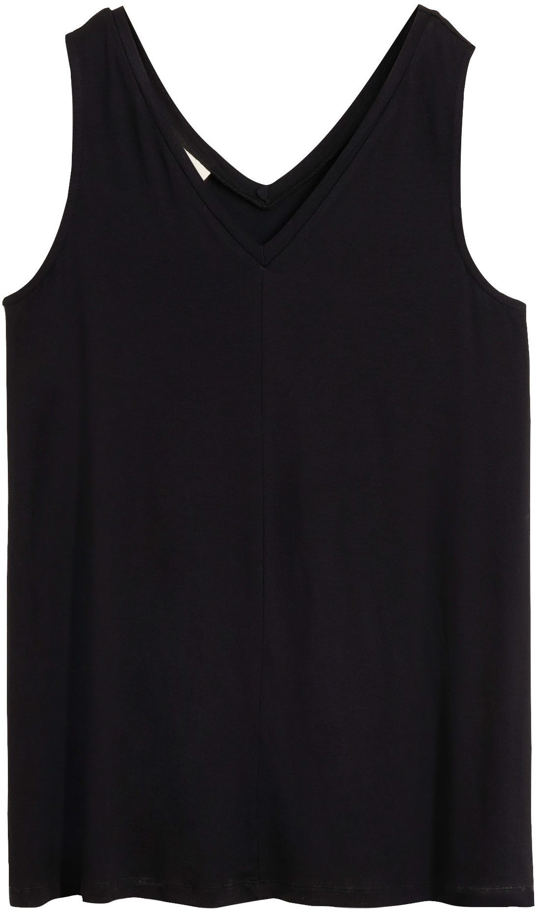 bonprix Longtop A-Linie, V-Ausschnitt, aus Viskose und Elasthan
