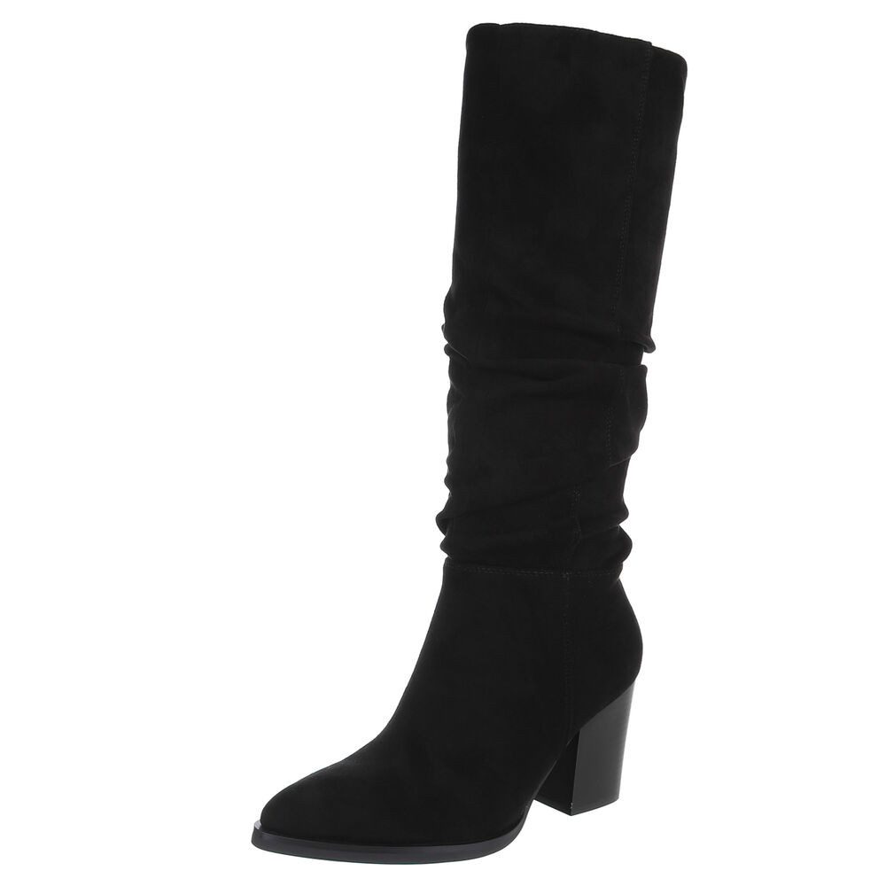 Ital-Design Elegante High-Heel-Stiefel mit Raffung für günstig online kaufen