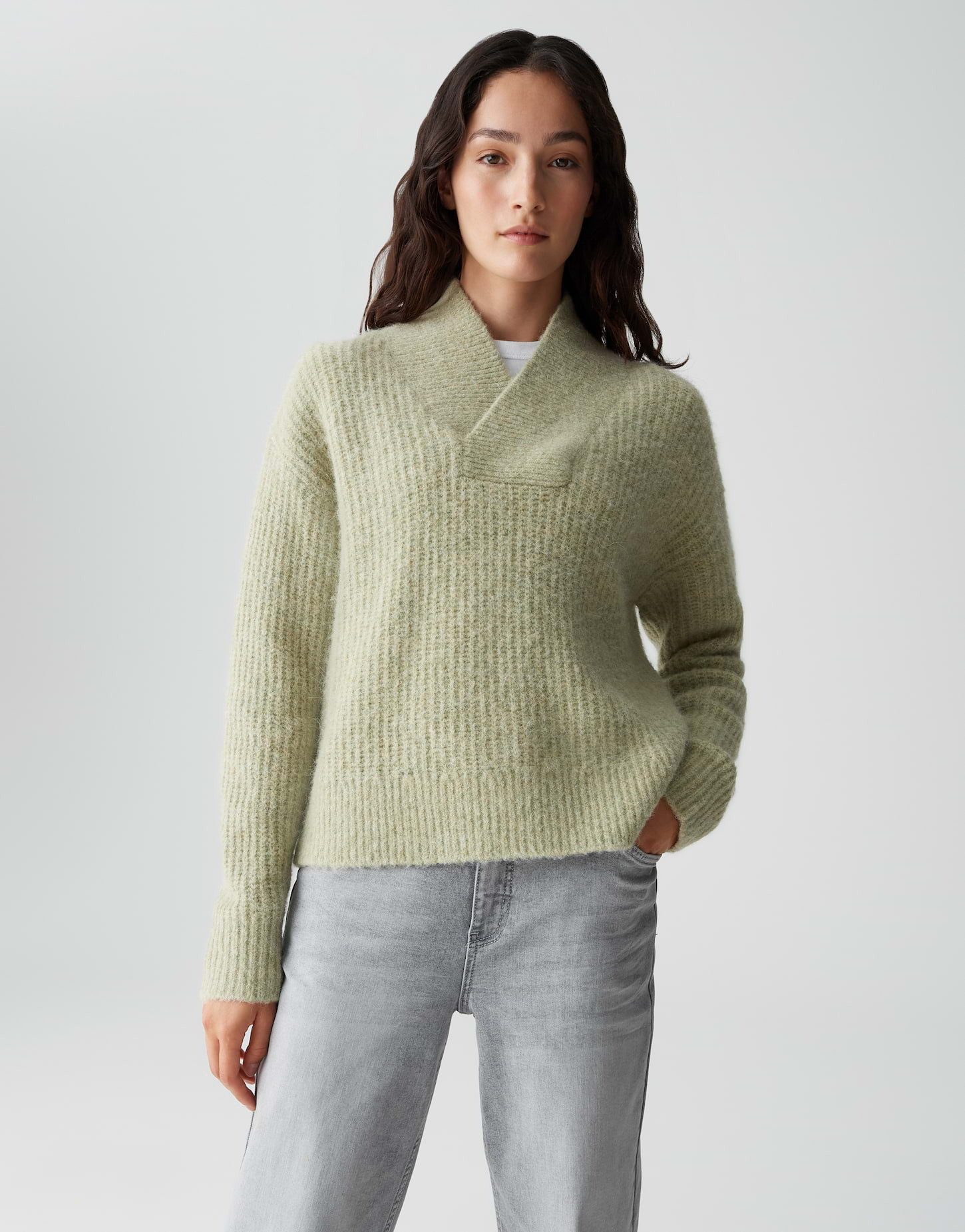 OPUS Вязаные свитера PONELOPE Regular Fit im Alpaka Wolle Mix lockere Passform, weicher Griff
