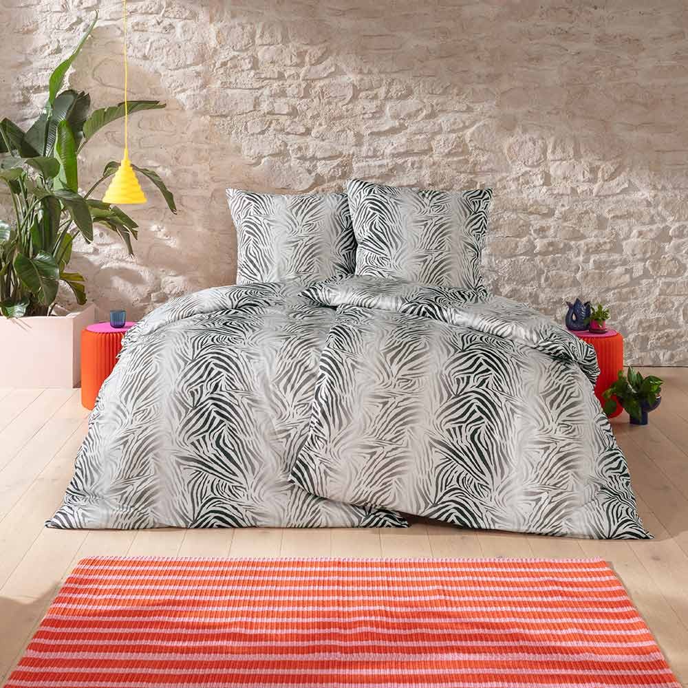 Estella Bettwäsche Zadie, Mako-Satin, 3 teilig, Feinster Mako-Satin aus 100% Baumwolle