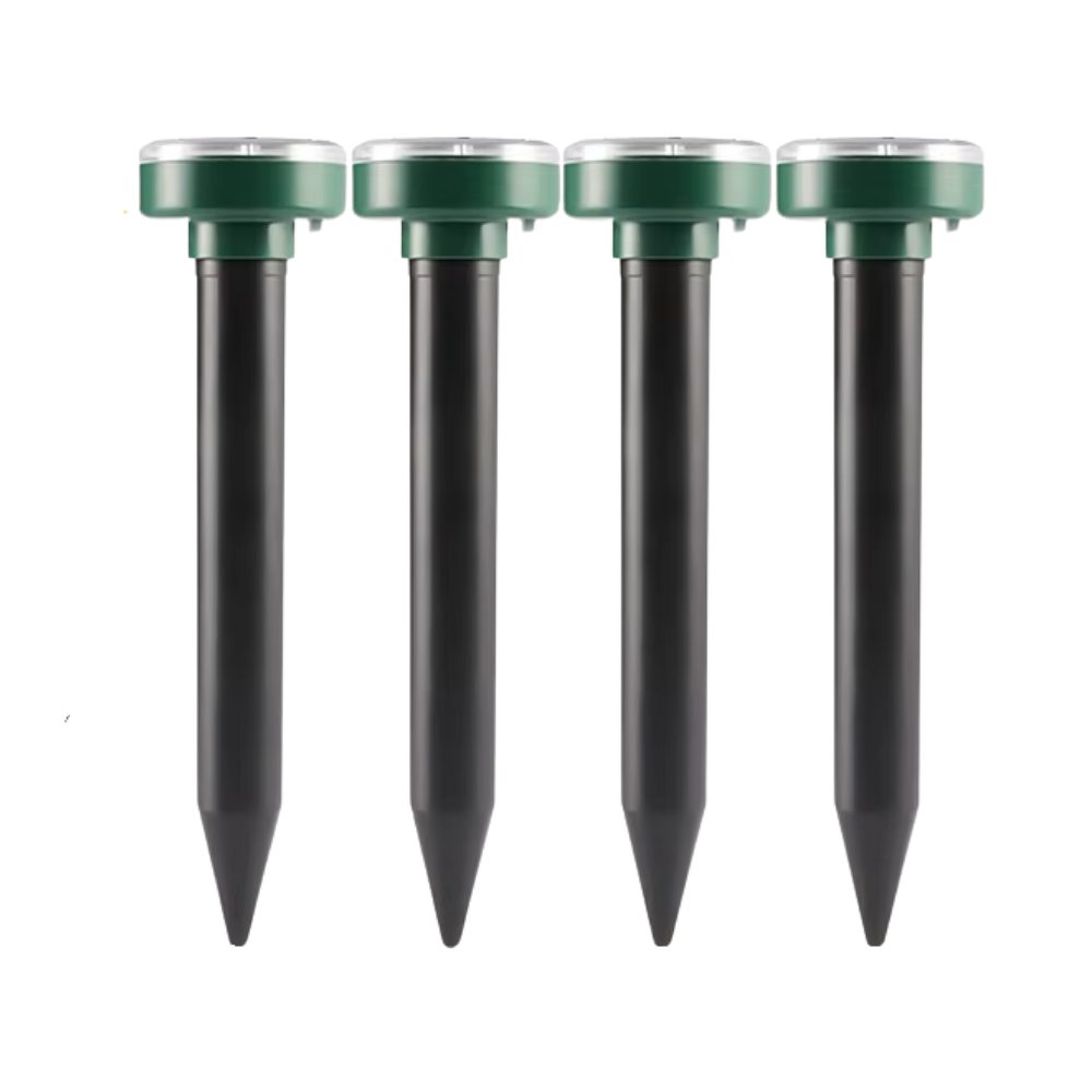 Athlix Ultraschall-Tierabwehr Solar Ultraschall Schädlings- & Tiervertreiber Outdoor 4er Pack, 4-tlg., Speziell für die ganzjährige Nutzung im Außenbereich konz – Bild 2 von 4