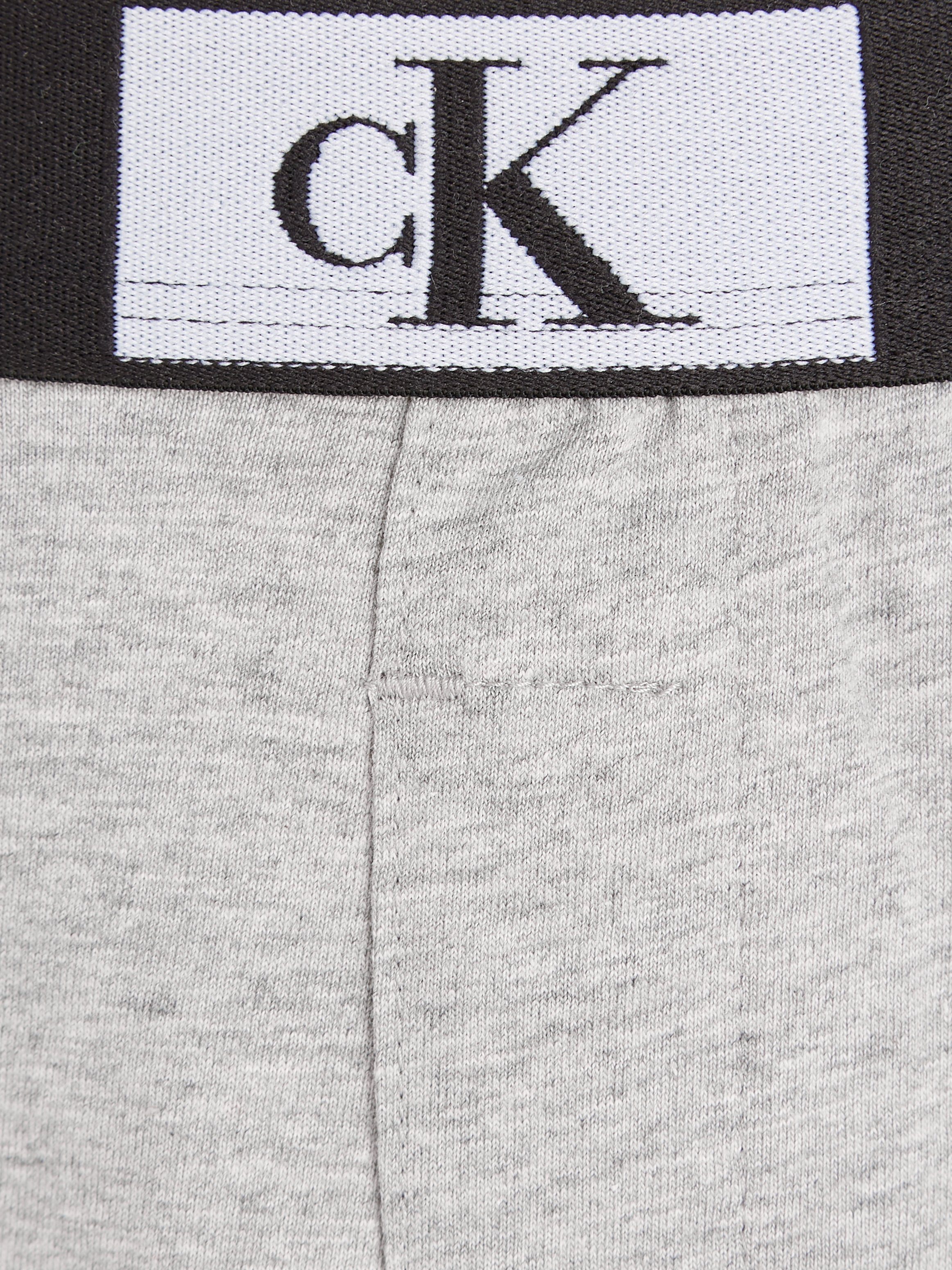 Calvin Klein Logobund Schlafshorts Underwear mit GREY-HEATHER SLEEP klassischem SHORT