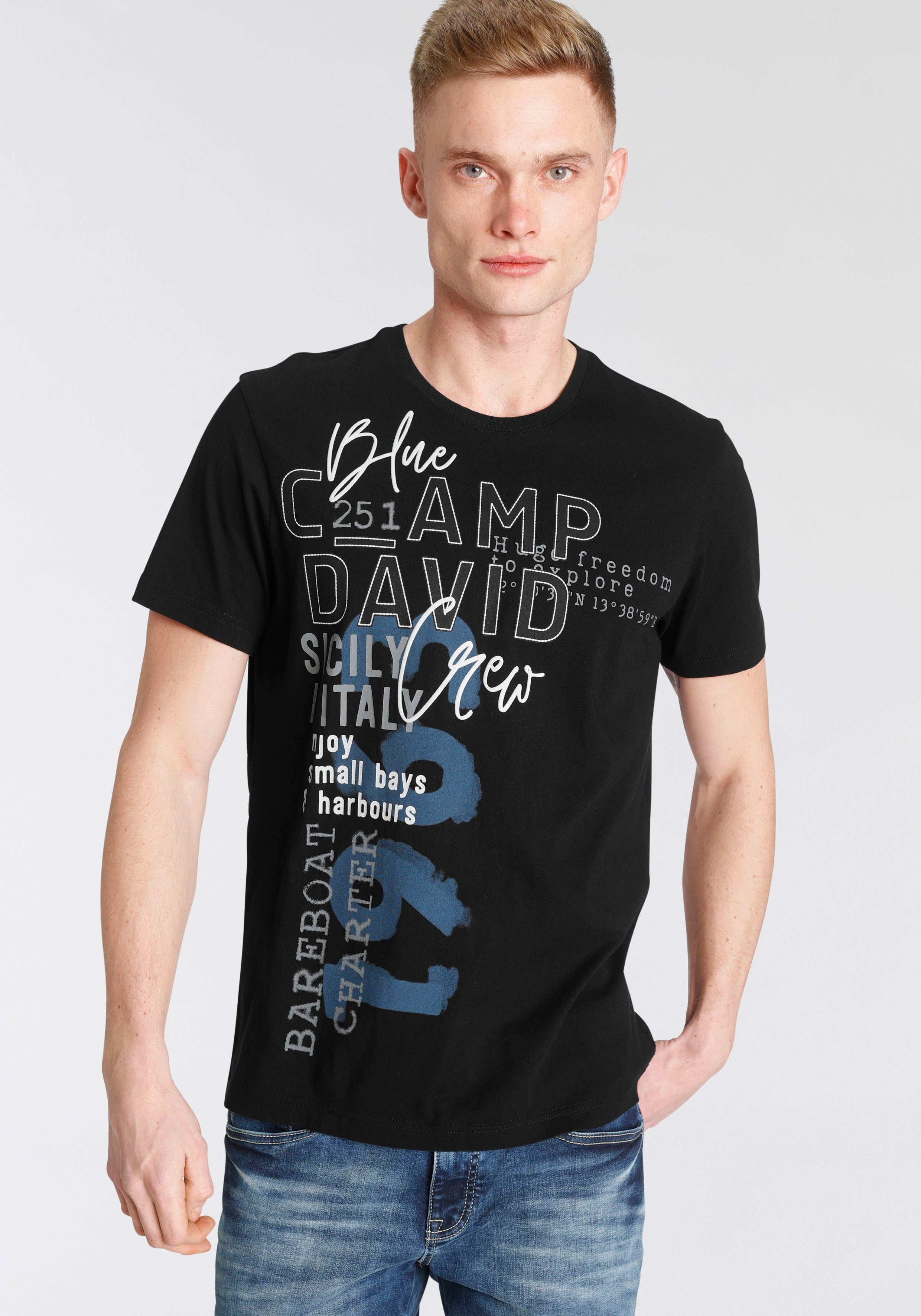 CAMP DAVID T-Shirt mit Logoschriftzügen online kaufen | OTTO