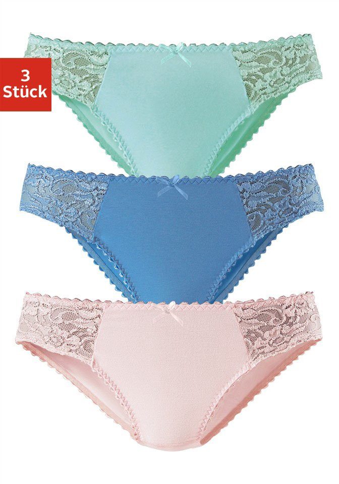 petite fleur Jazz-Pants Слипы (3er-Pack) aus elastischer Baumwoll-Qualität